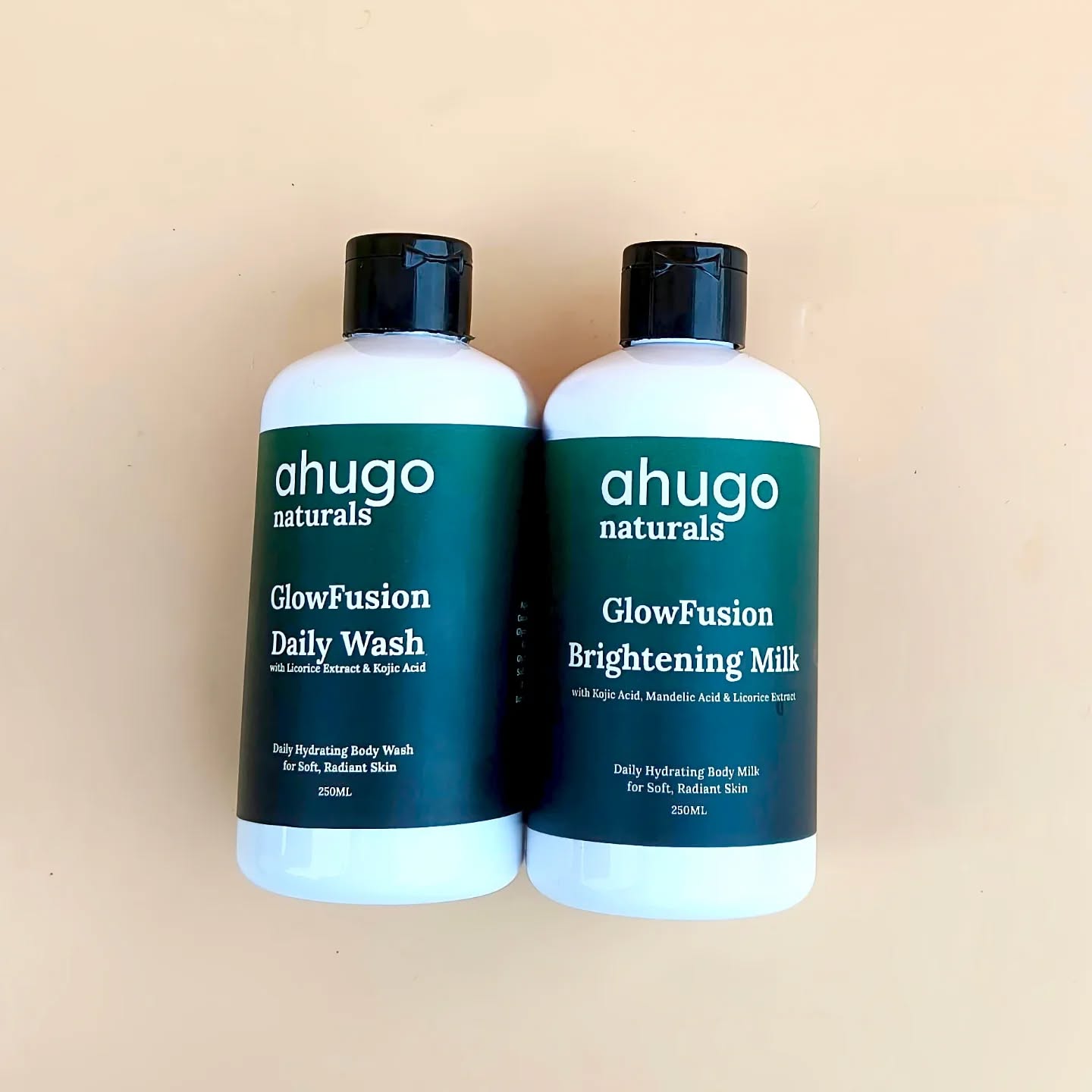ahugonaturals Facebook ad: GlowFusion Brightening Milk