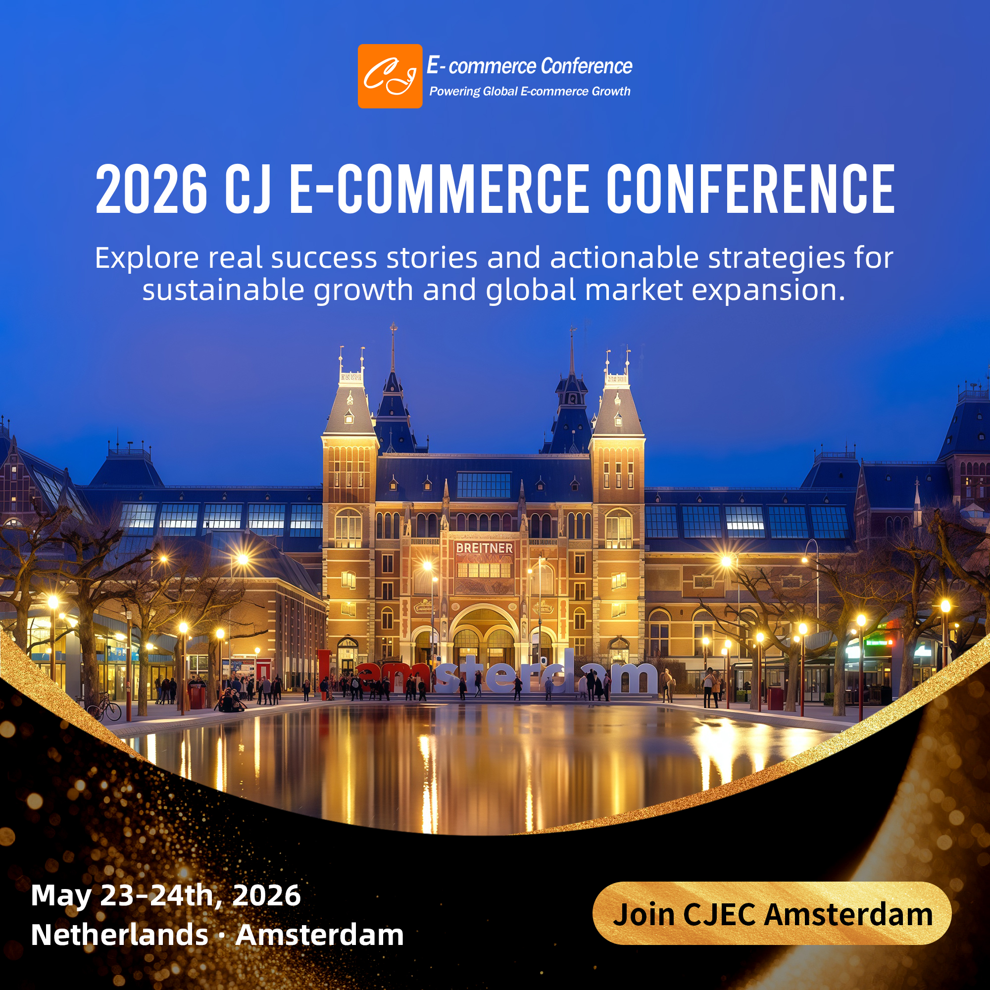 CJdropshipping.com Facebook ad: CJ Dropshipping Conference Sponsorships Now Open!