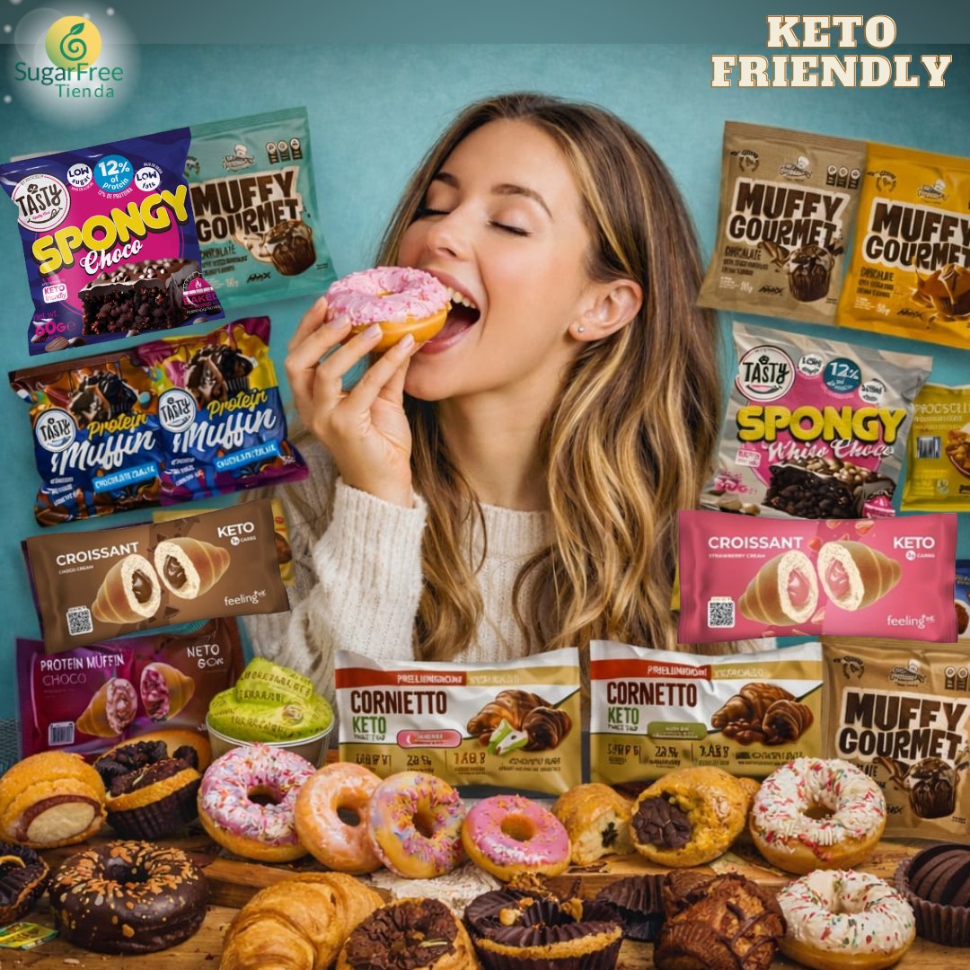 SugarfreeTienda Facebook ad: Bollería dietética sin azúcar | Low carb y keto |…