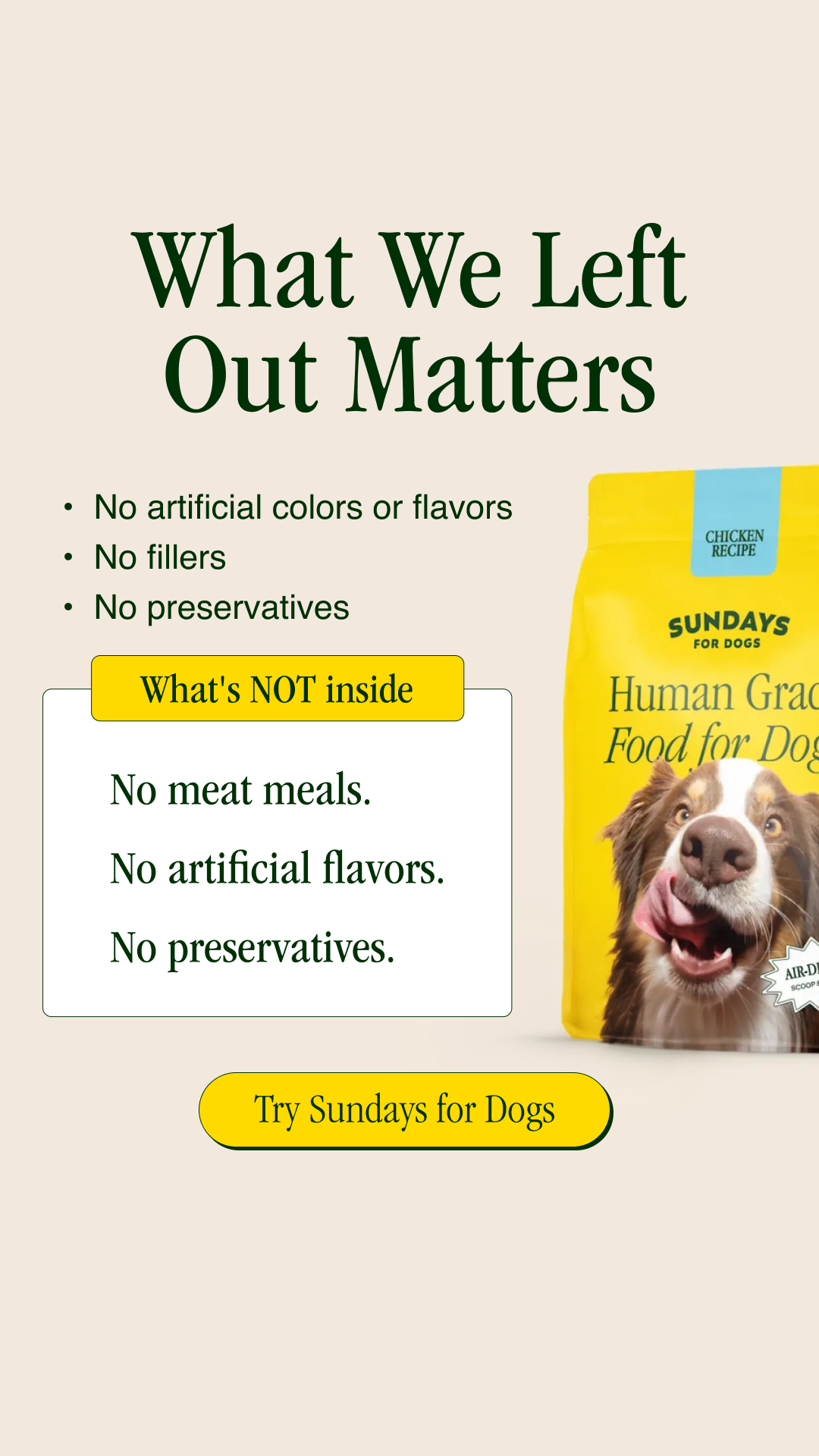 Sundays Facebook ad