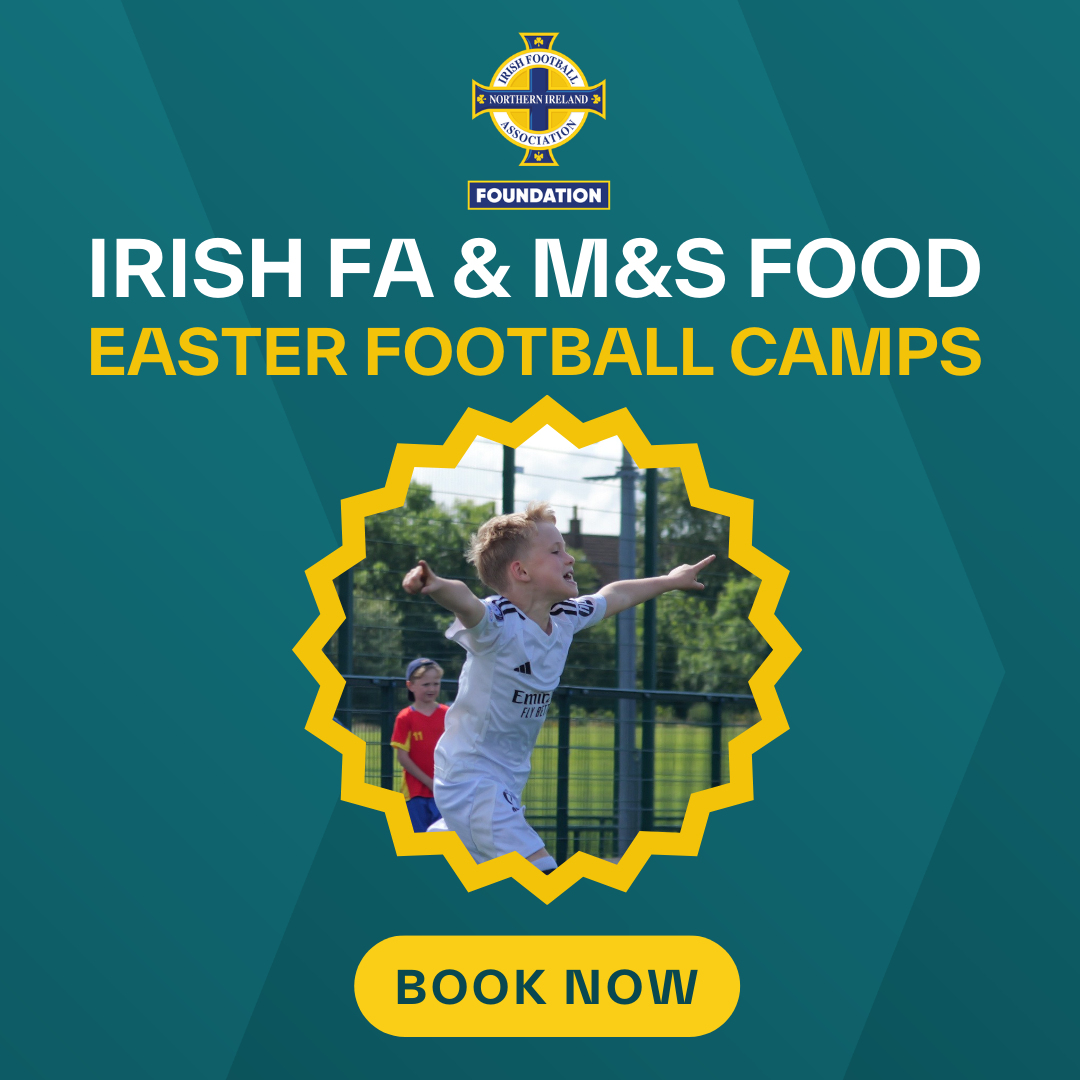The Irish Football Association Facebook ad: Irish FA Easter Camps 2026