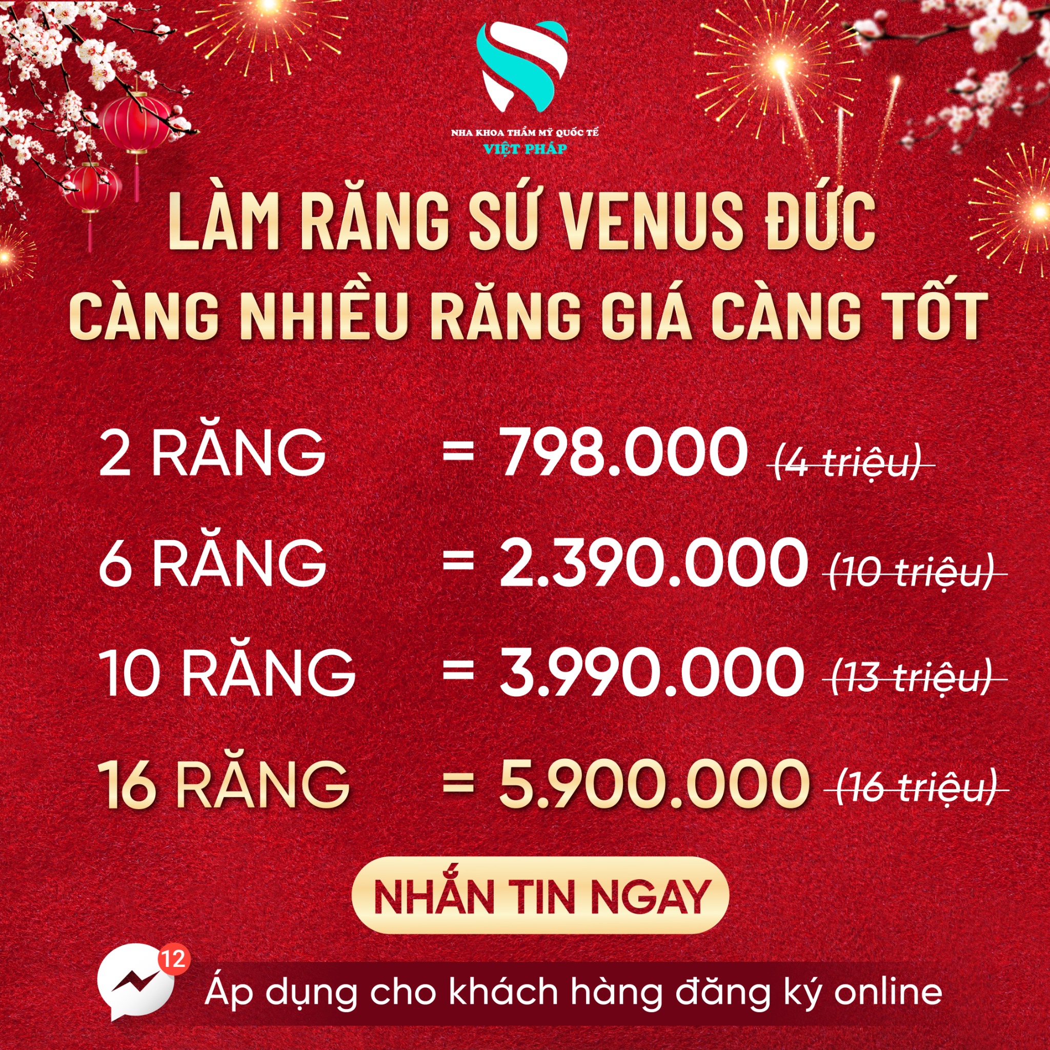 Nha Khoa Thẩm Mỹ Việt Pháp - Quy Nhơn Facebook ad: Làm Răng Sứ Ưu Đãi Tại Việt Pháp