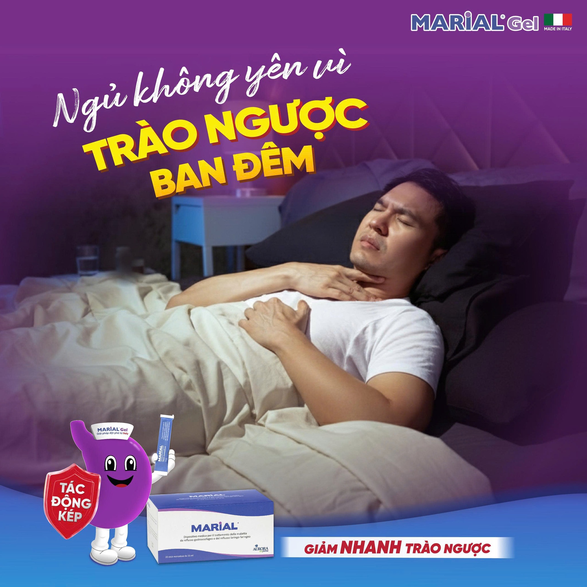 Marial - Ngăn trào ngược & Bảo vệ niêm mạc GERD - LPR Facebook ad