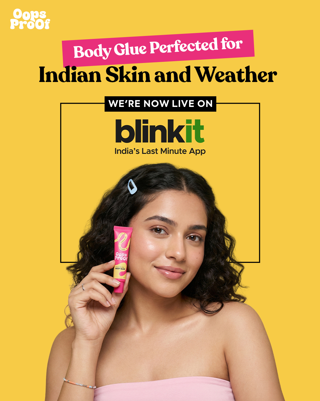 Oops Proof Facebook ad: Everything delivered in minutes | Blinkit