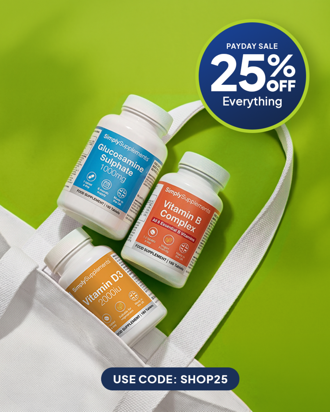 Simply Supplements Facebook ad