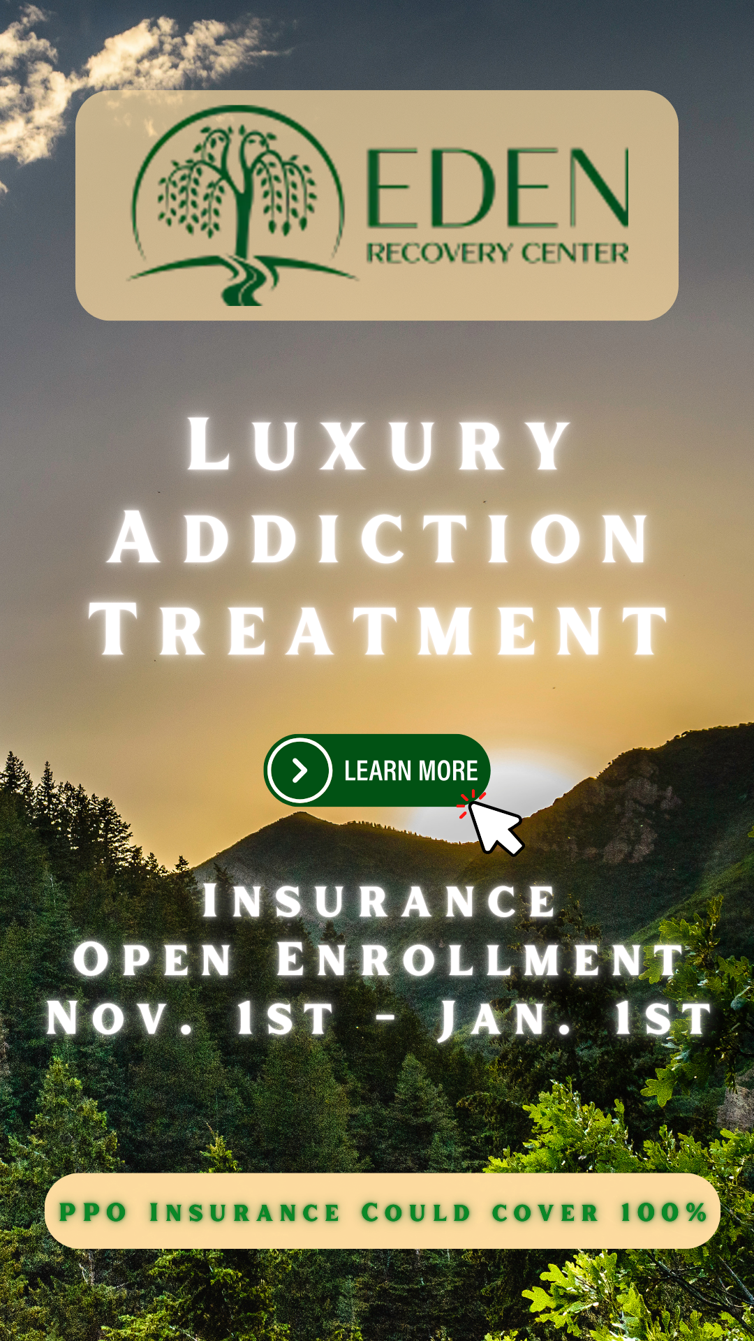 Eden Recovery Center Facebook ad from Jun 12, 2025