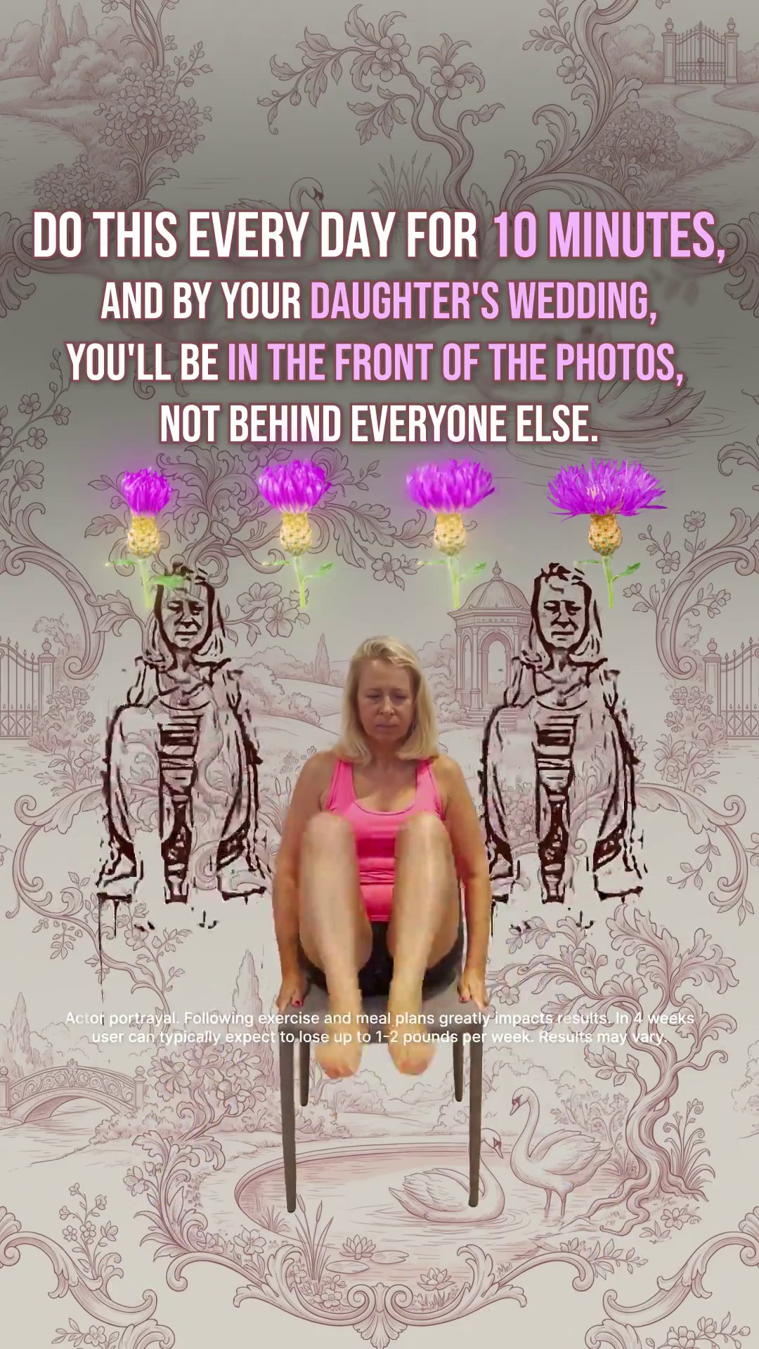 Tori Repa Facebook ad: Start Chair Yoga routine