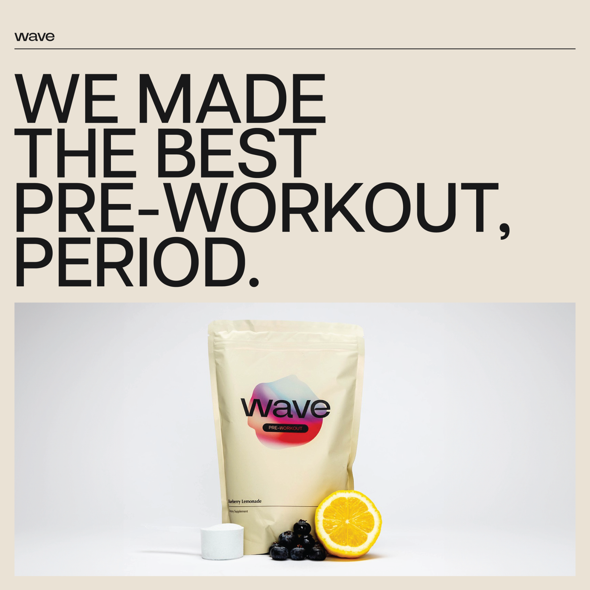 Wave Supplement Co Facebook ad