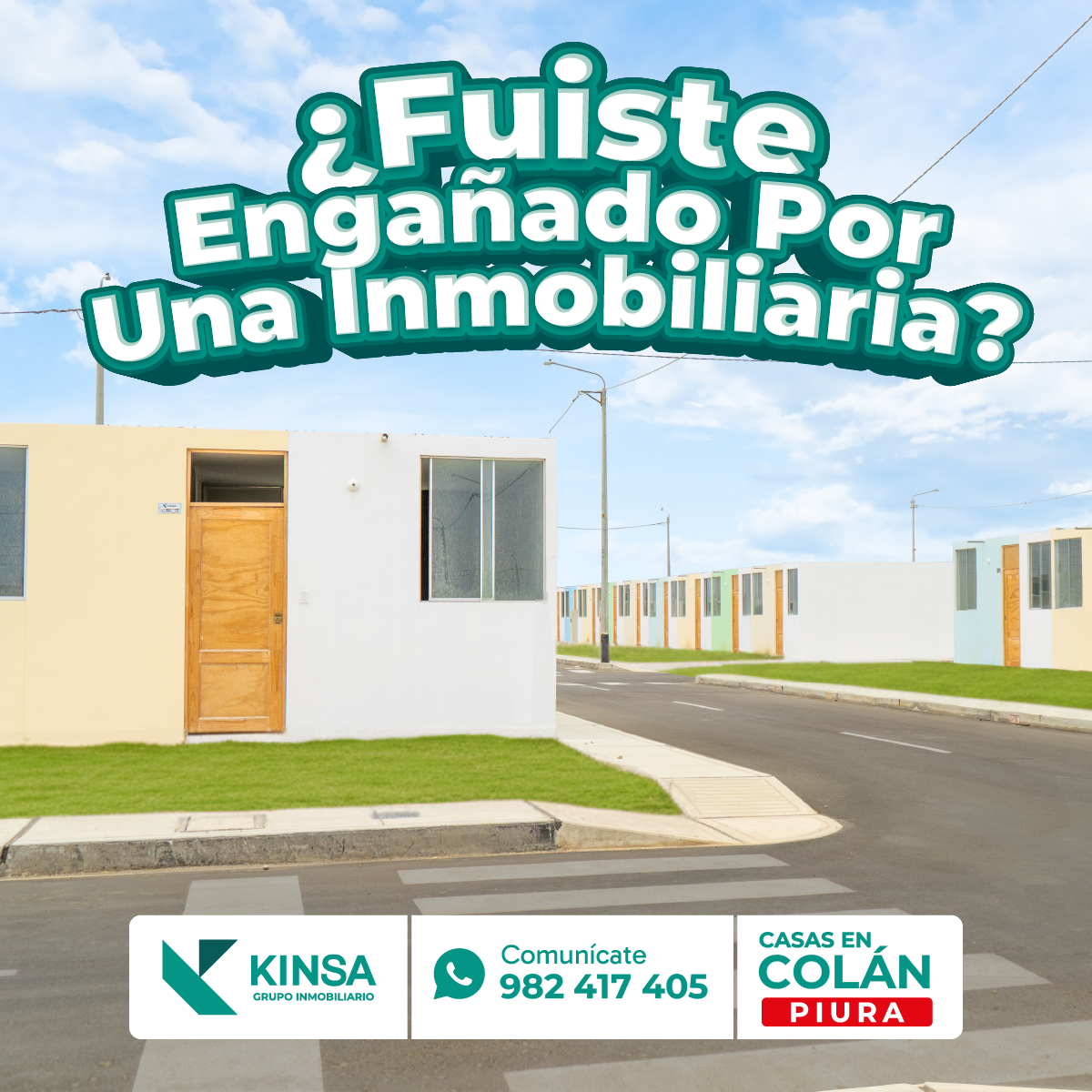 KINSA Inmobiliaria Facebook ad: ¿Fuiste engañado por una inmobiliaria?