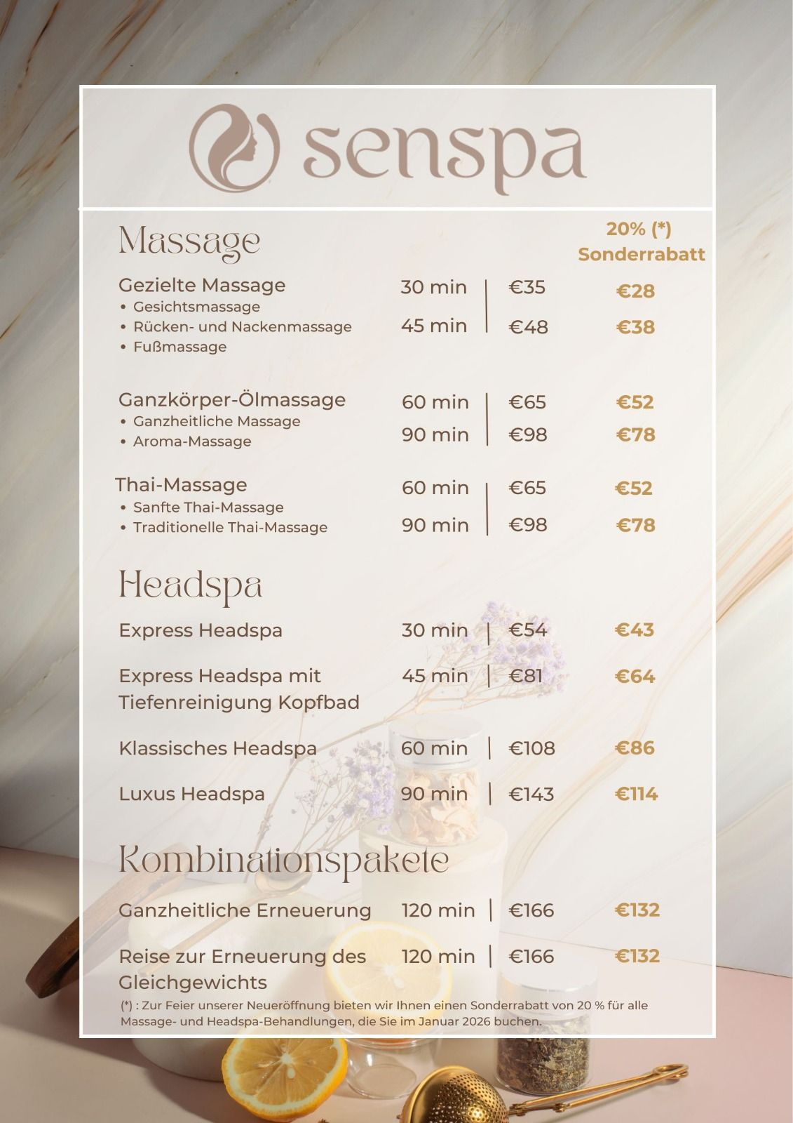 SenSpa Jena Facebook ad: Sen Spa, Jena