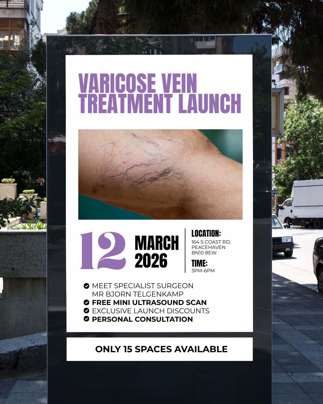 Epsom Skin Clinics Peacehaven Facebook ad from Feb 16, 2026