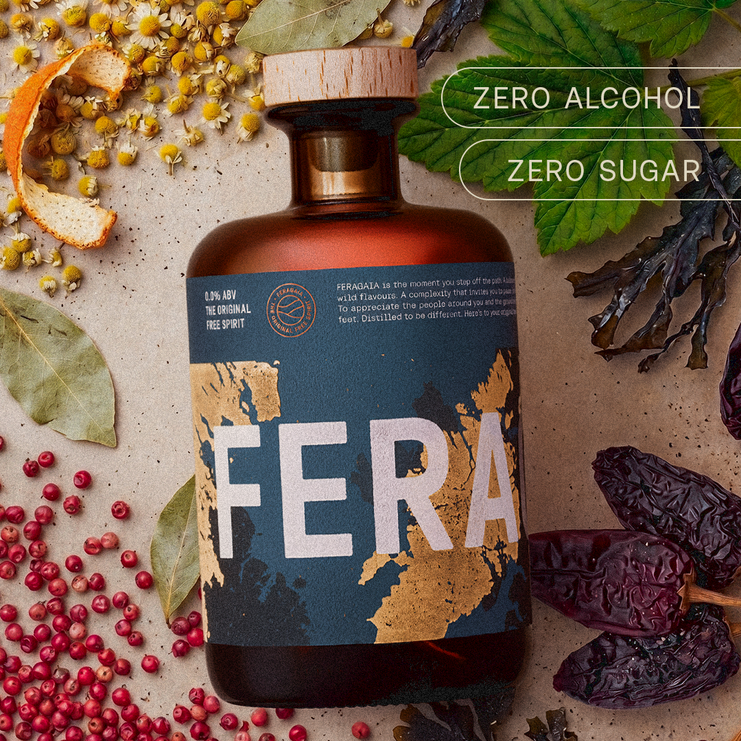 Feragaia Facebook ad: Zero Sugar. Zero Alcohol. Max Versatility.