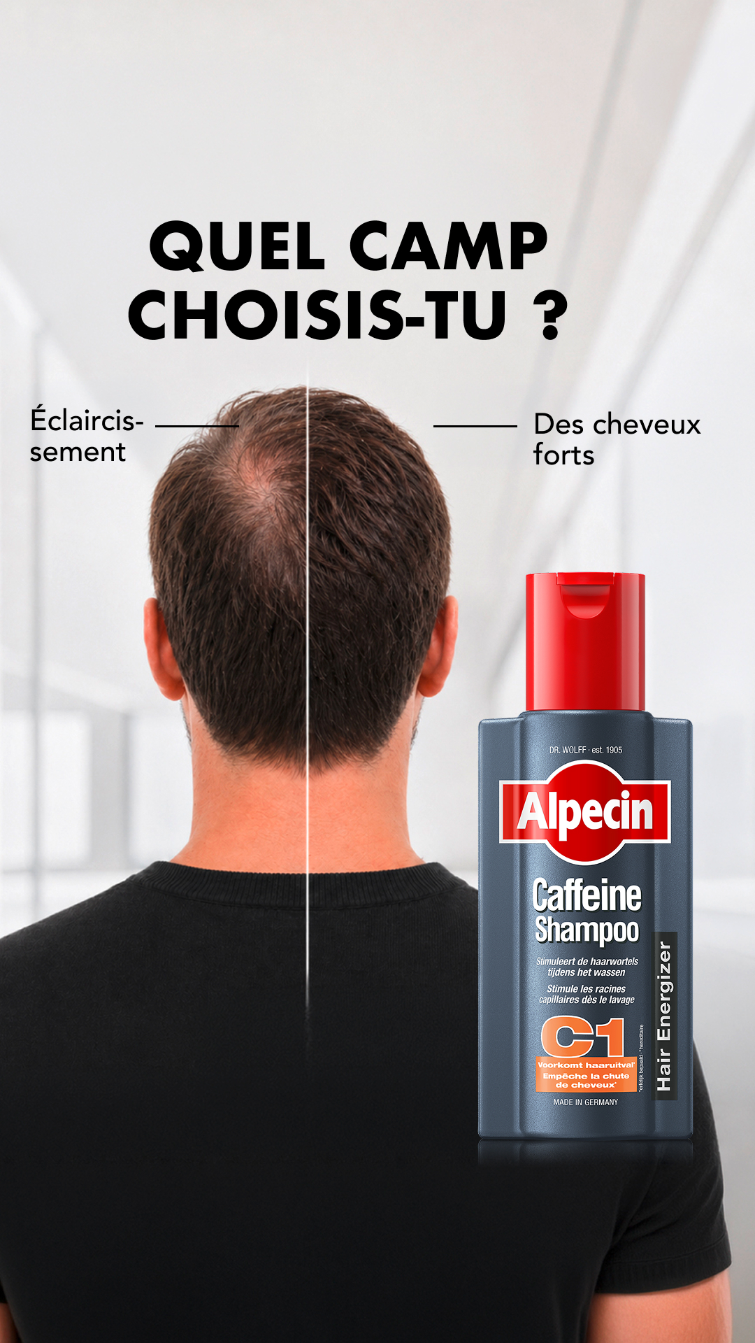 Alpecin Facebook ad: Alpecin Caféine Shampooing C1