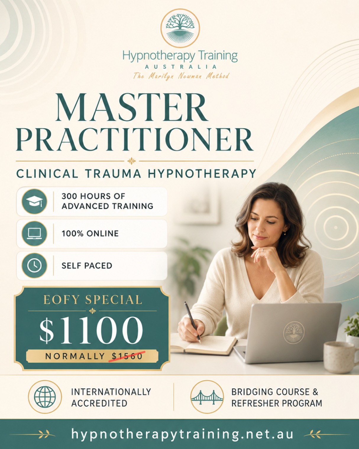 Hypnotherapy Training Australia & Therapy Centre Facebook ad: There comes a point in many practitioners' careers…