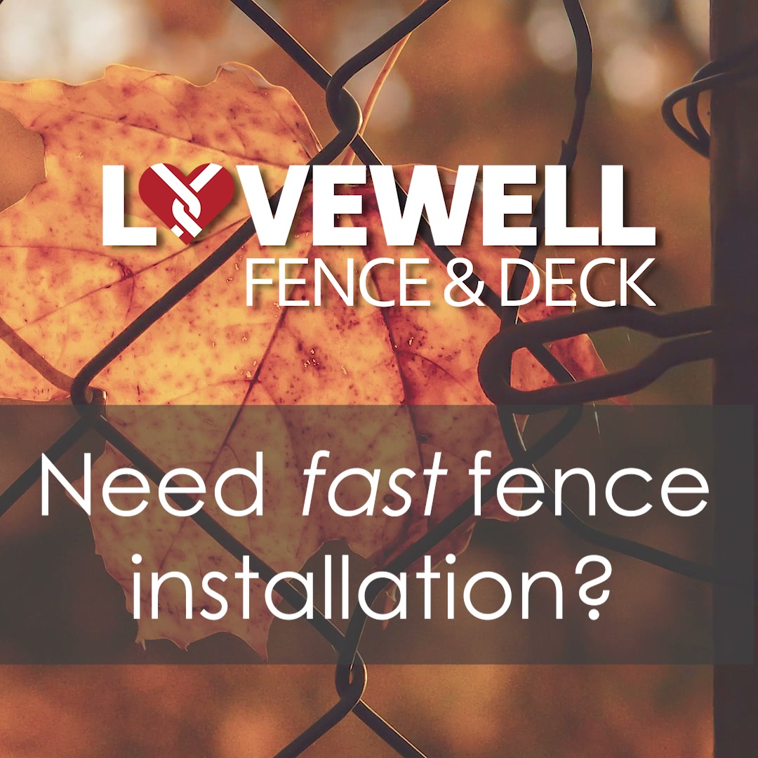 Lovewell Fence & Deck Facebook ad: Get Your New Vinyl Fence