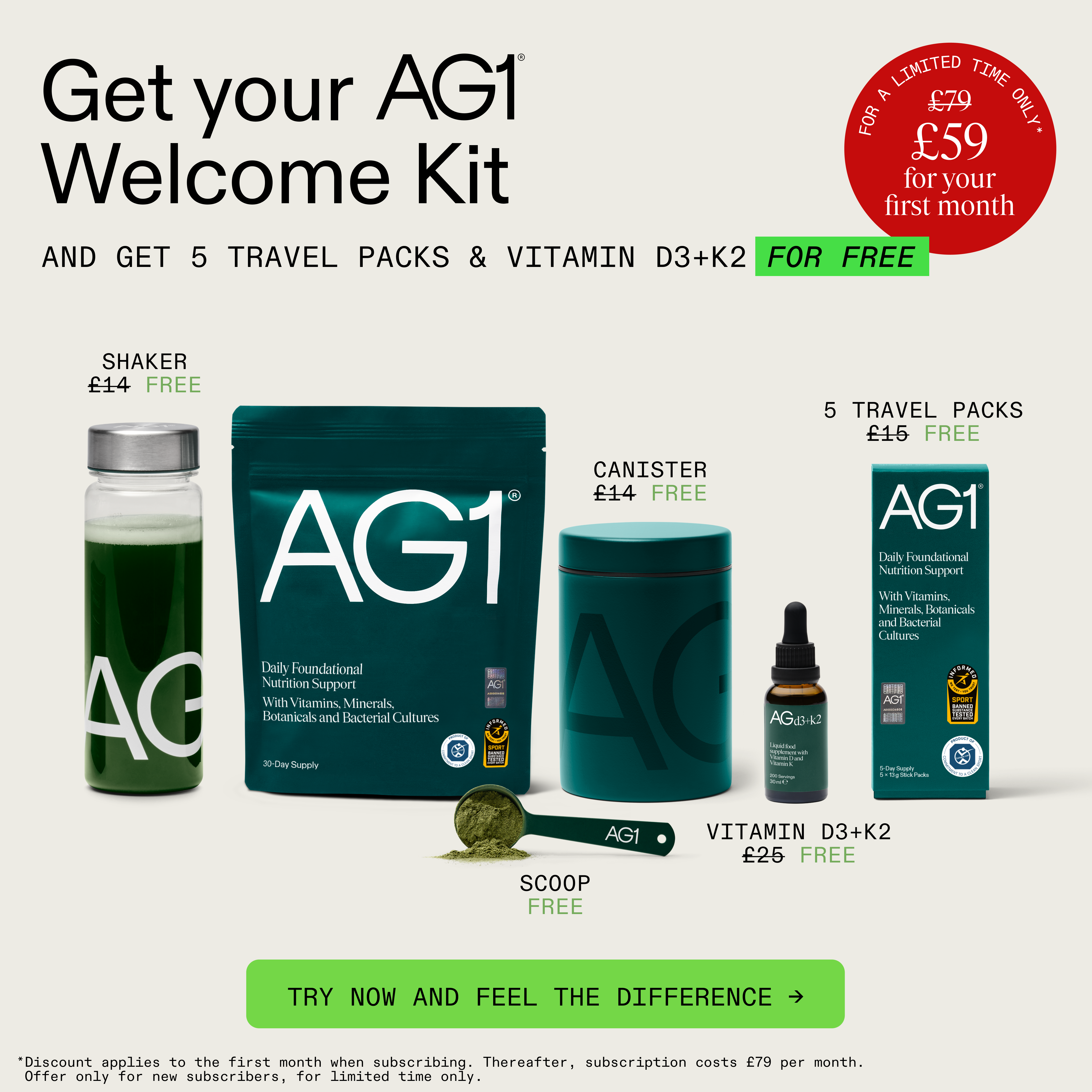 AG1 by Athletic Greens Facebook ad