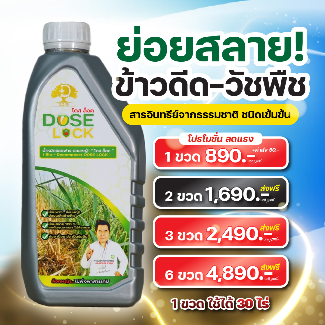 DOSE ฮอร์โมนพืช-สำนักงานใหญ่ Facebook ad: โคตรคุ้ม! 1 ขวด หมักได้ถึง 30 ไร่! (ตกไร่ละแค่ 29 บาท!)