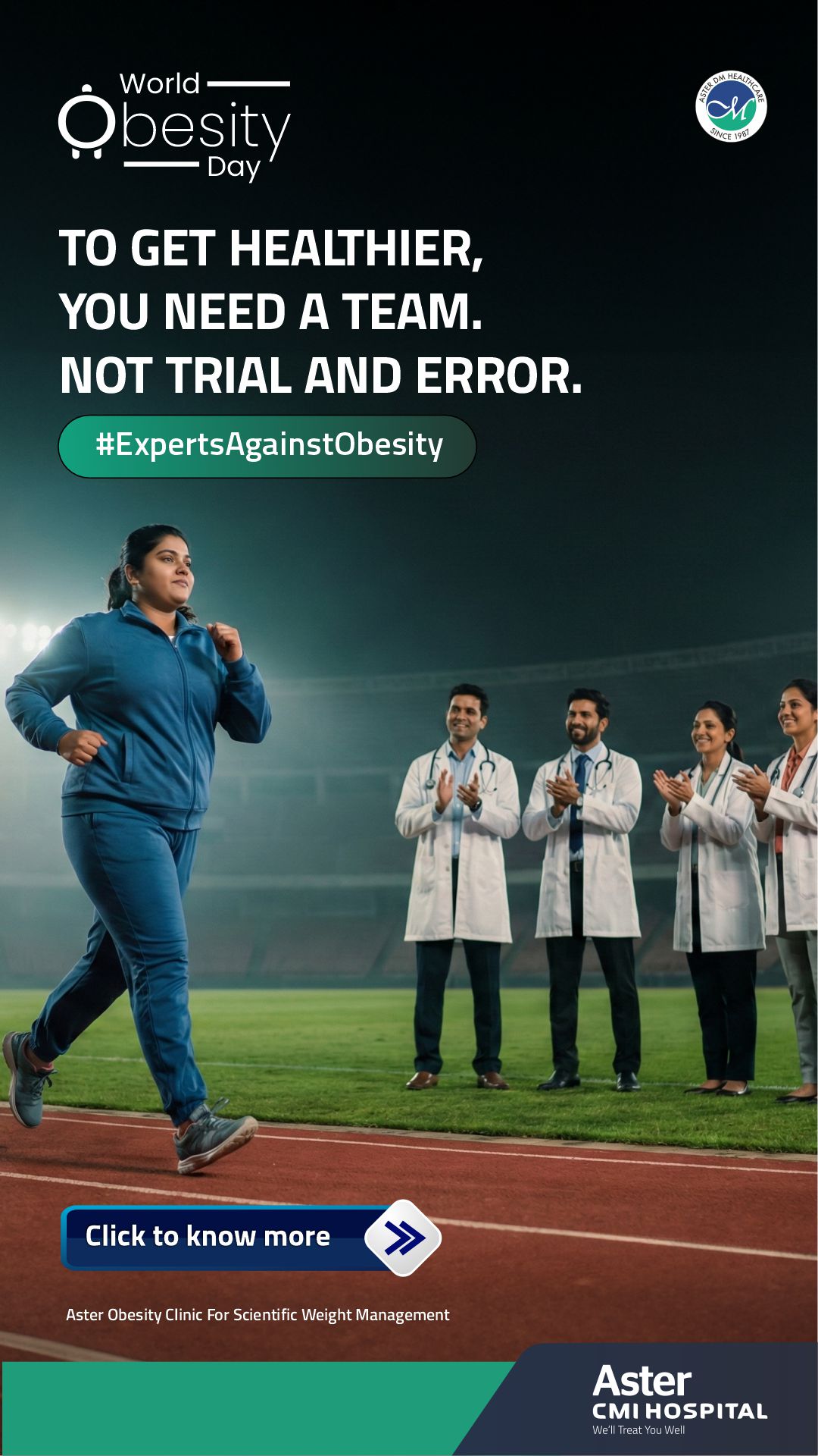 Aster Hospitals, Bangalore Facebook ad: Expert Obesity Care