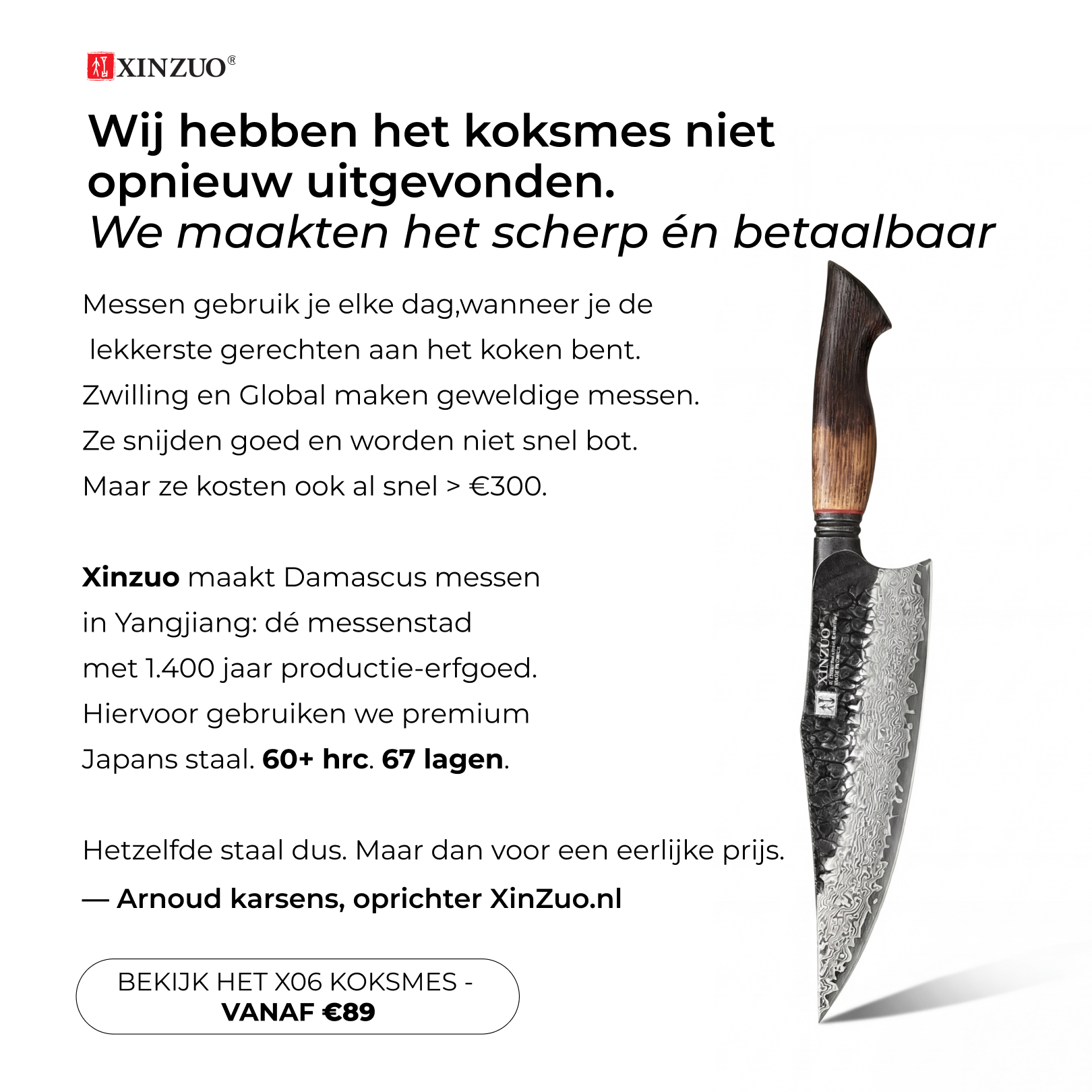 Xinzuo Nederland Facebook ad