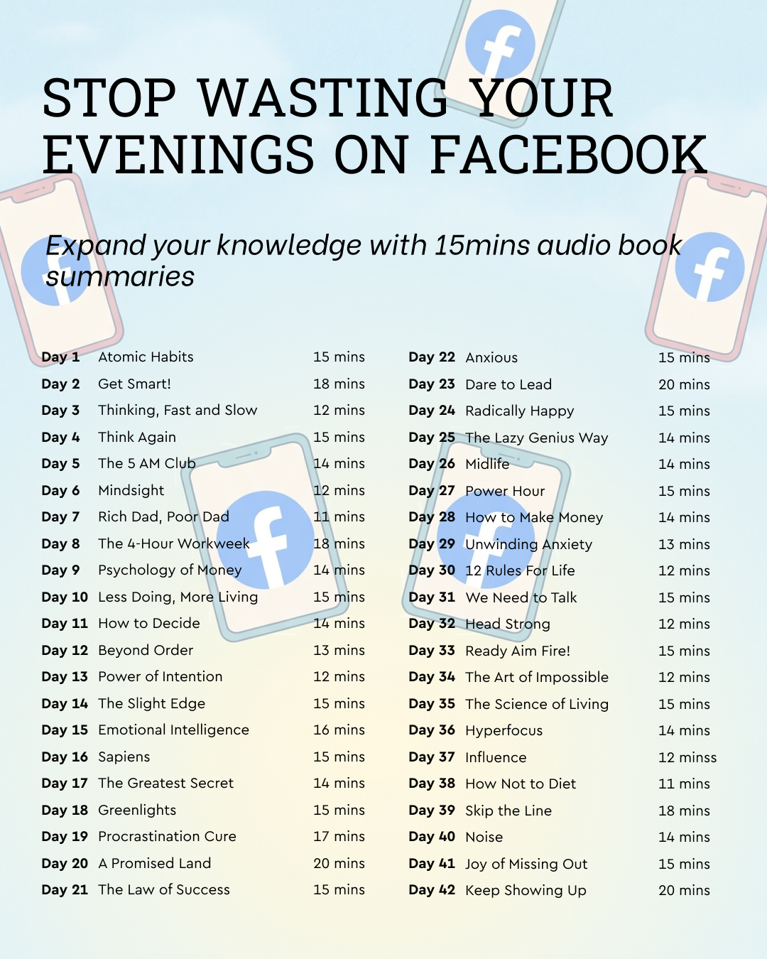 Blinkist Facebook ad