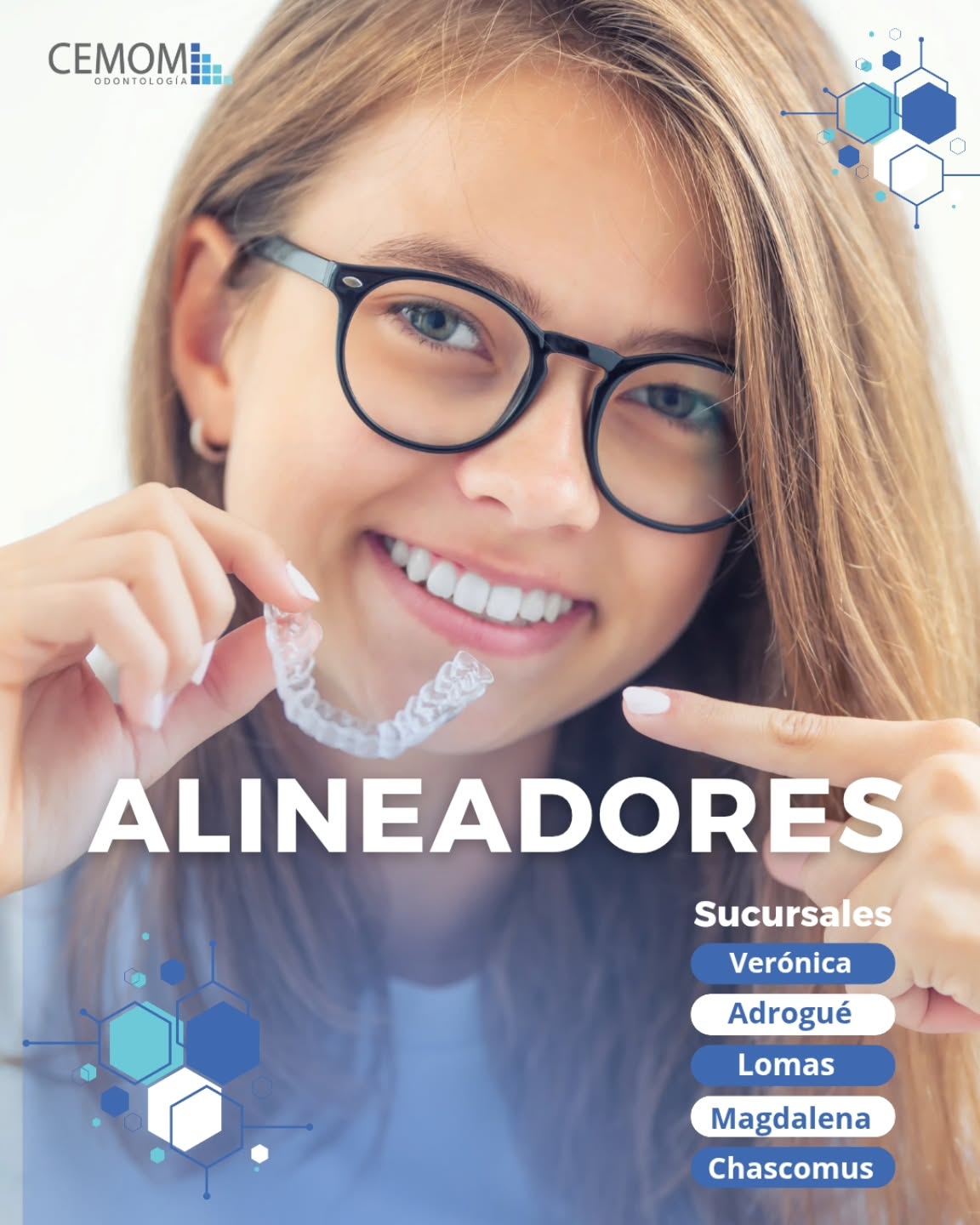 CEMOM Odontología Facebook ad: Alineadores Invisibles