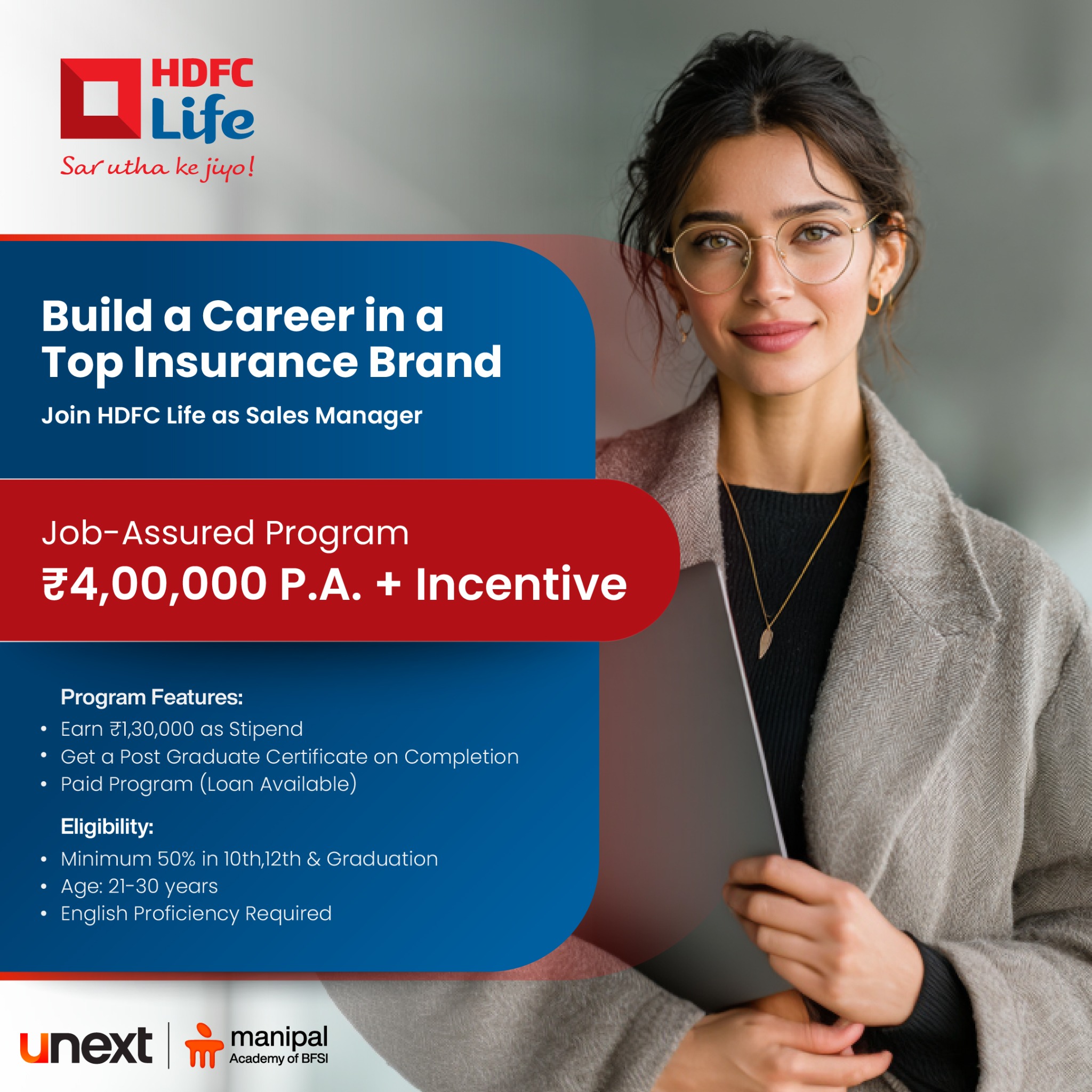 UNext Manipal Academy of BFSI Facebook ad