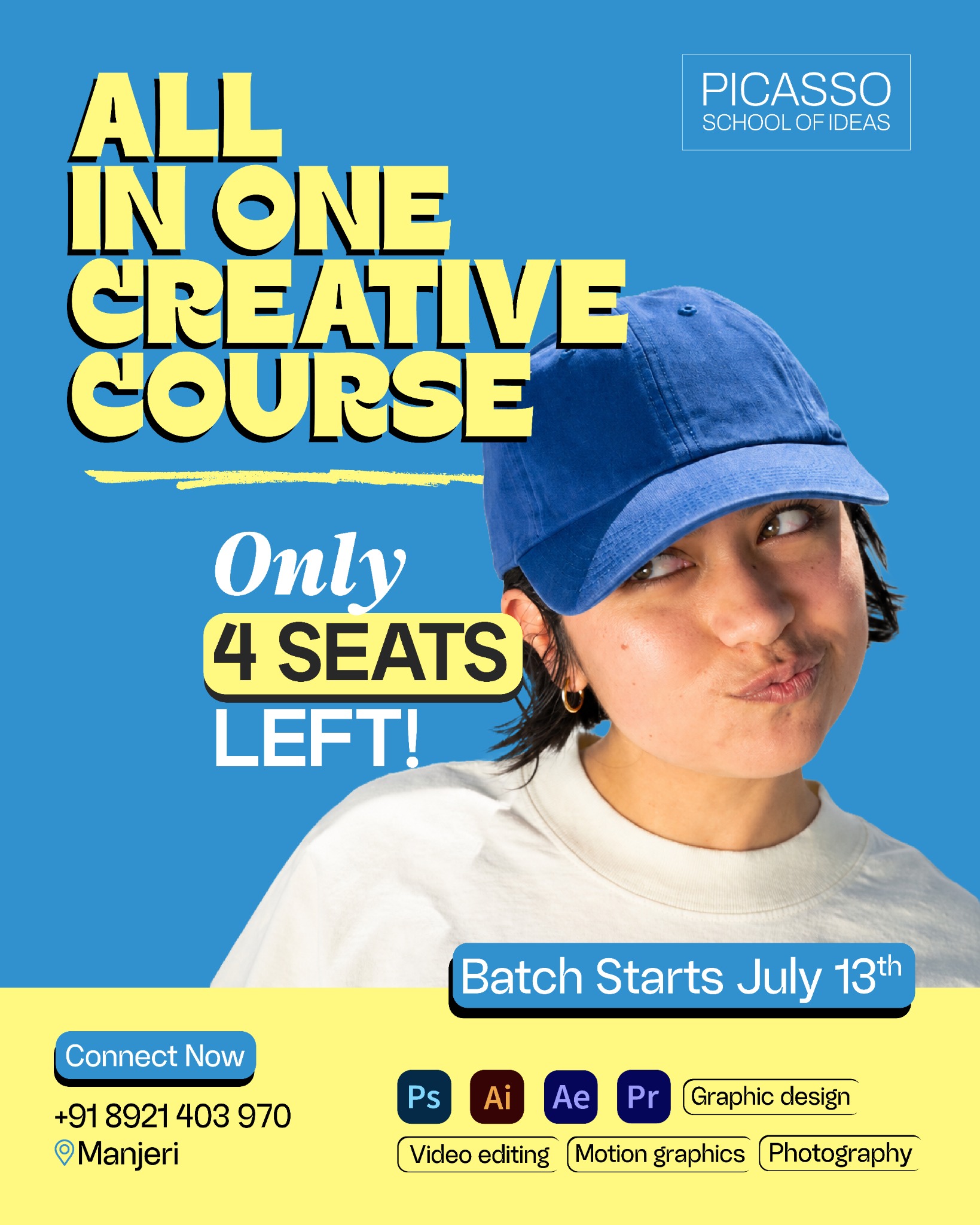 Picasso School of Ideas Facebook ad: Turn Creativity into a Career in Just 5 Months