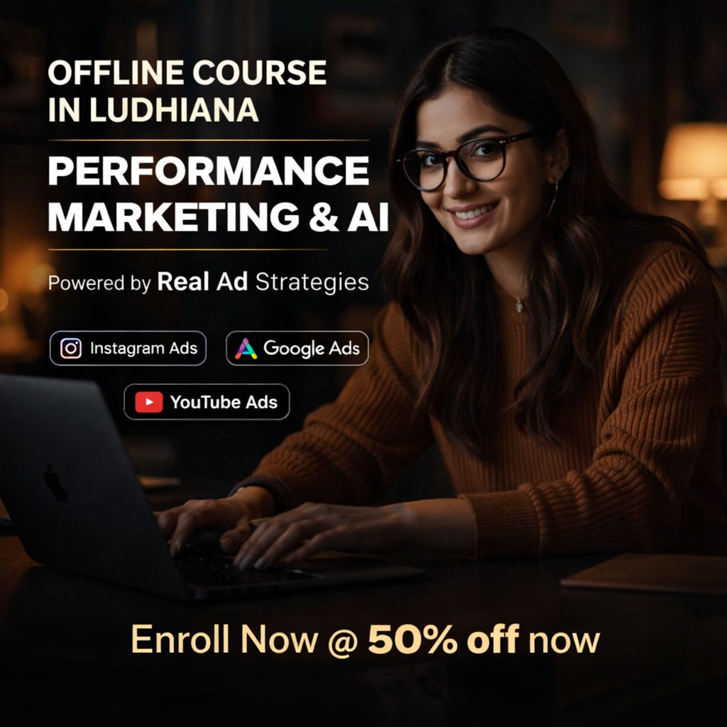 Sailors Academy Facebook ad: Ludhiana’s Most Practical Marketing Course