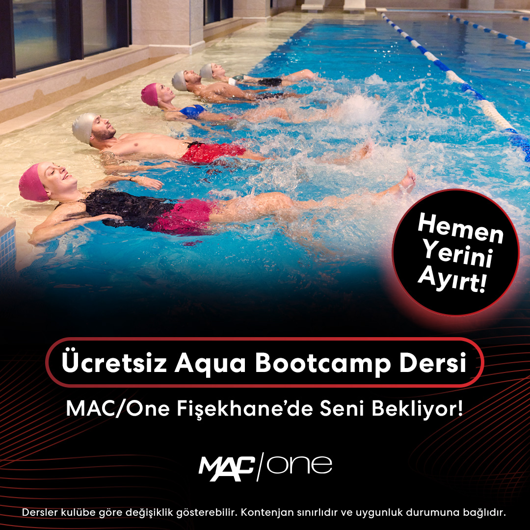 Mars Athletic Club Facebook ad: Ücretsiz Aqua Bootcamp!