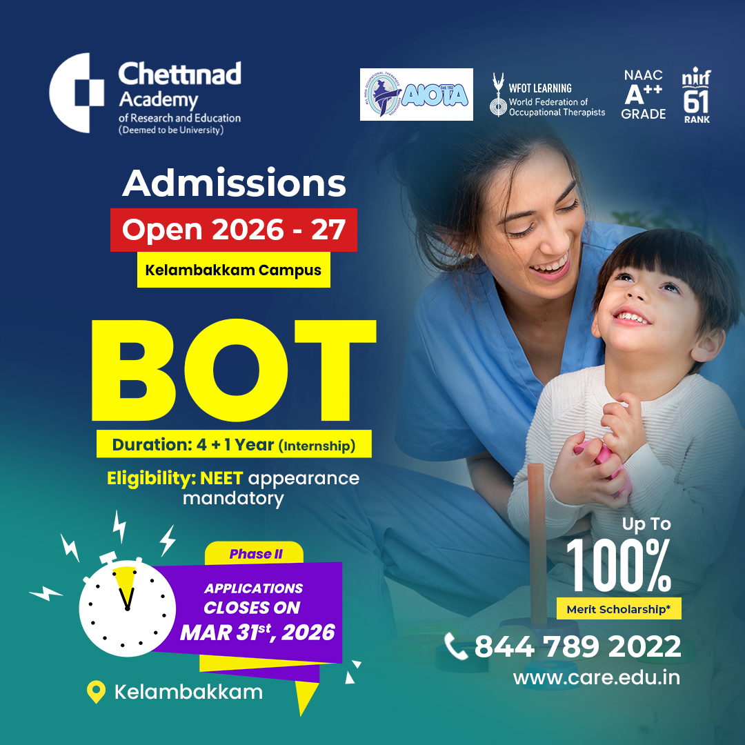 Chettinad Academy of Research and Education Facebook ad