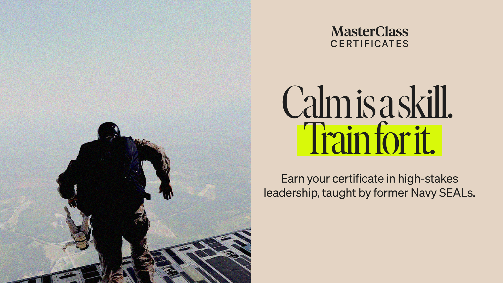 MasterClass Facebook ad