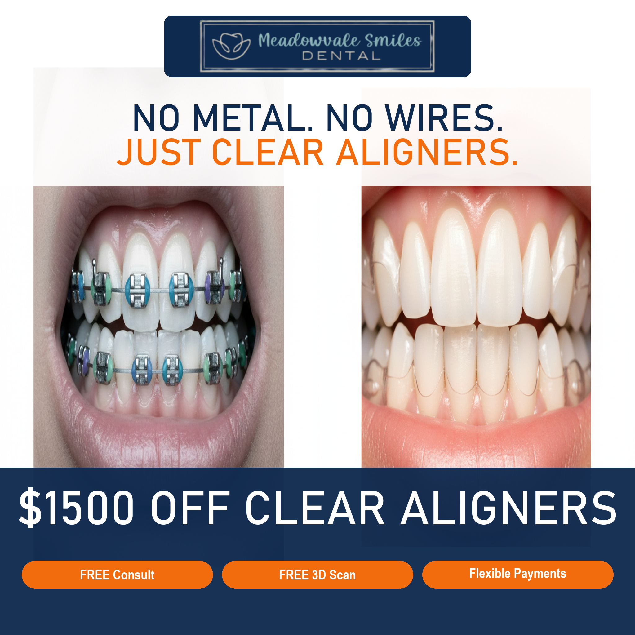 Meadowvale Smiles Dental Facebook ad