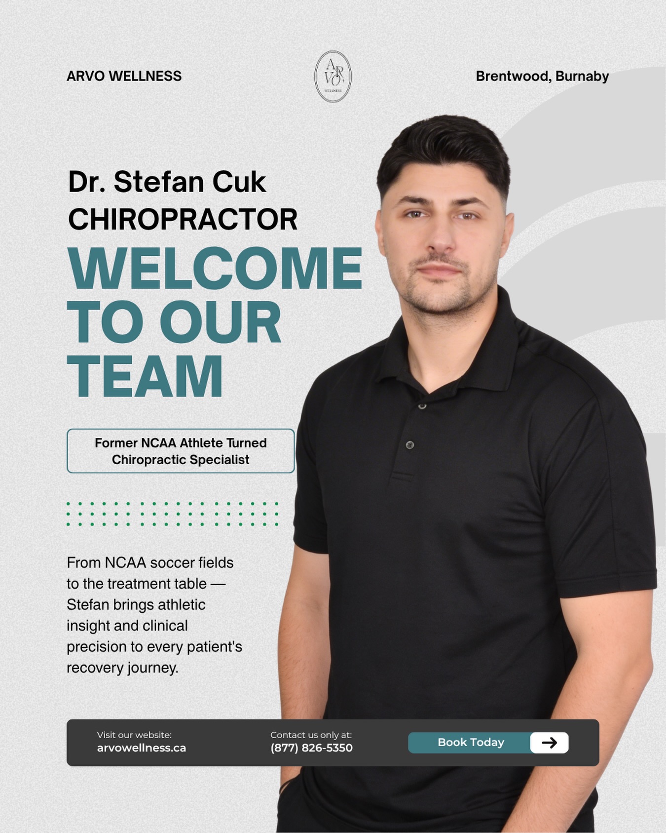Arvo wellness Facebook ad: Arvo Wellness | Burnaby wellness clinic | 1901 Rosser Ave…