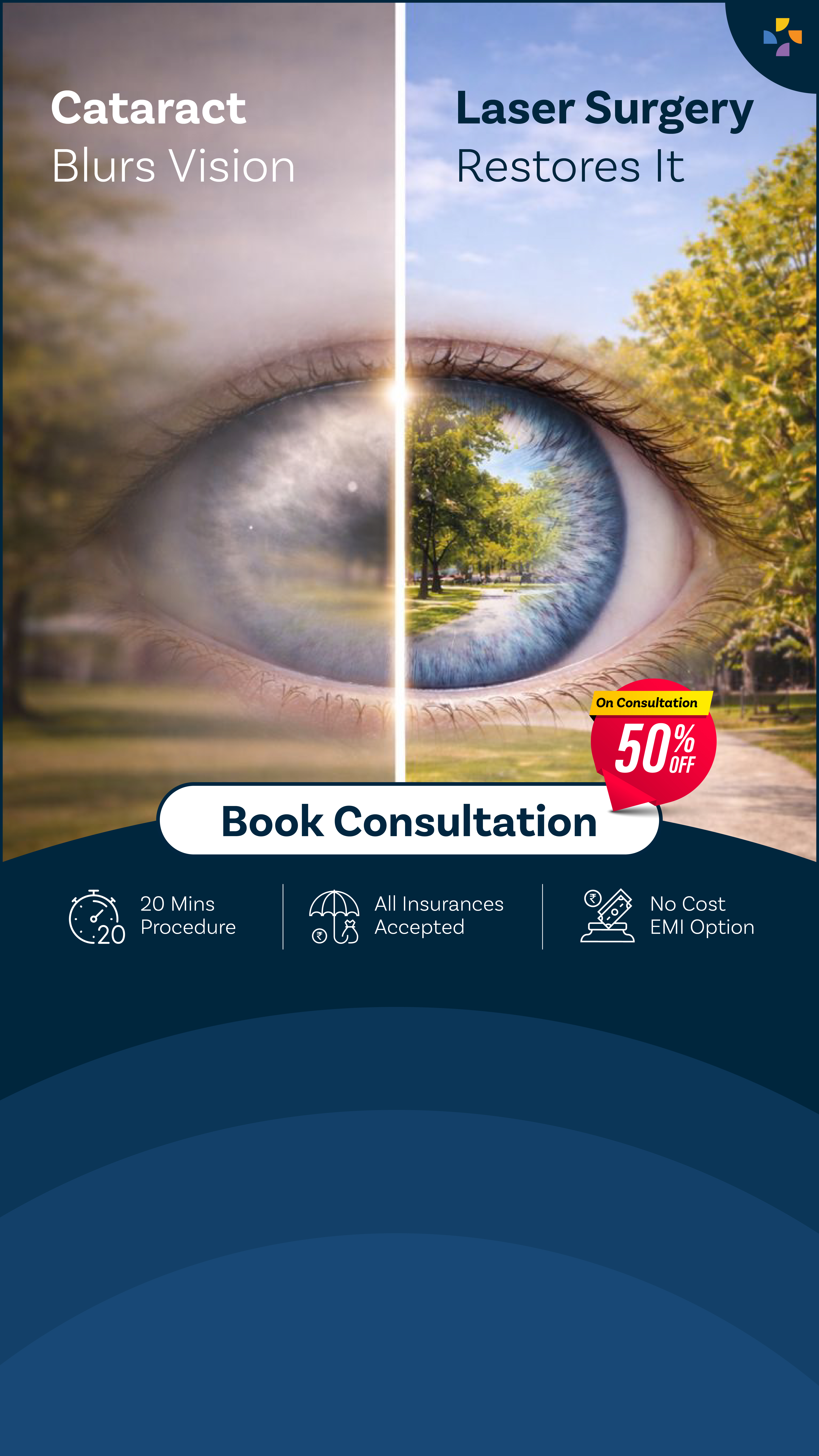 Pristyn Care Ophthalmology Facebook ad from May 23, 2026