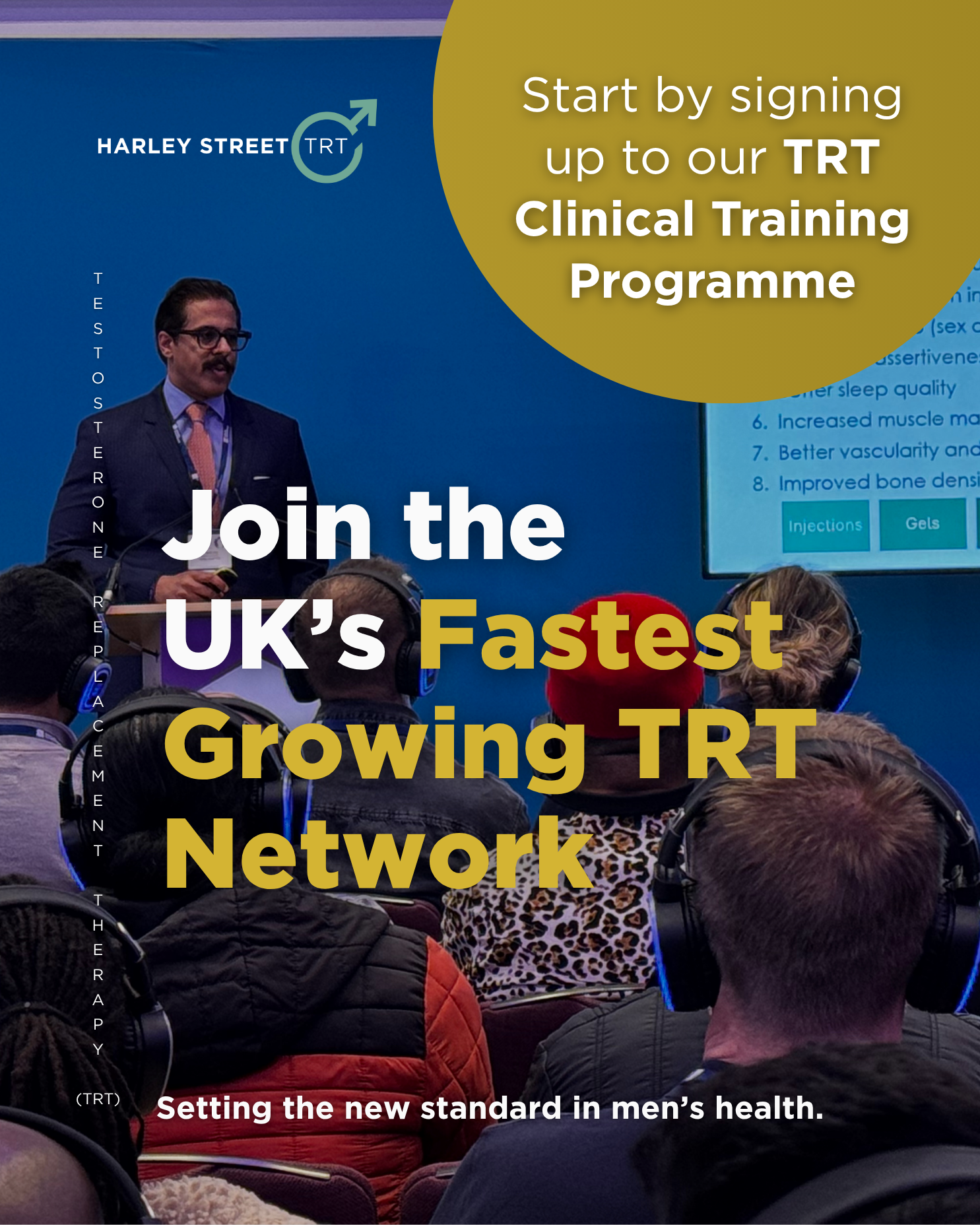 Harley Street TRT Facebook ad