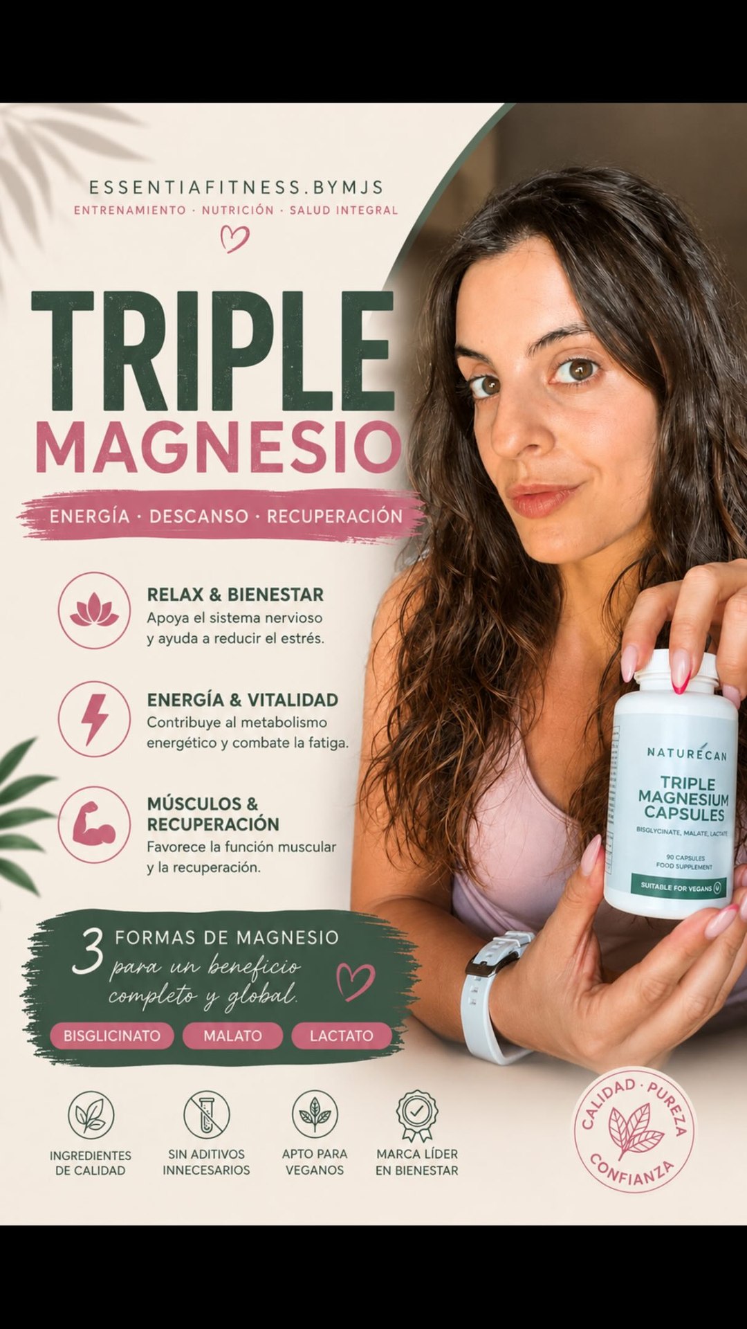 Naturecan España Facebook ad: ¿Tomas magnesio o simplemente compras el primero que…