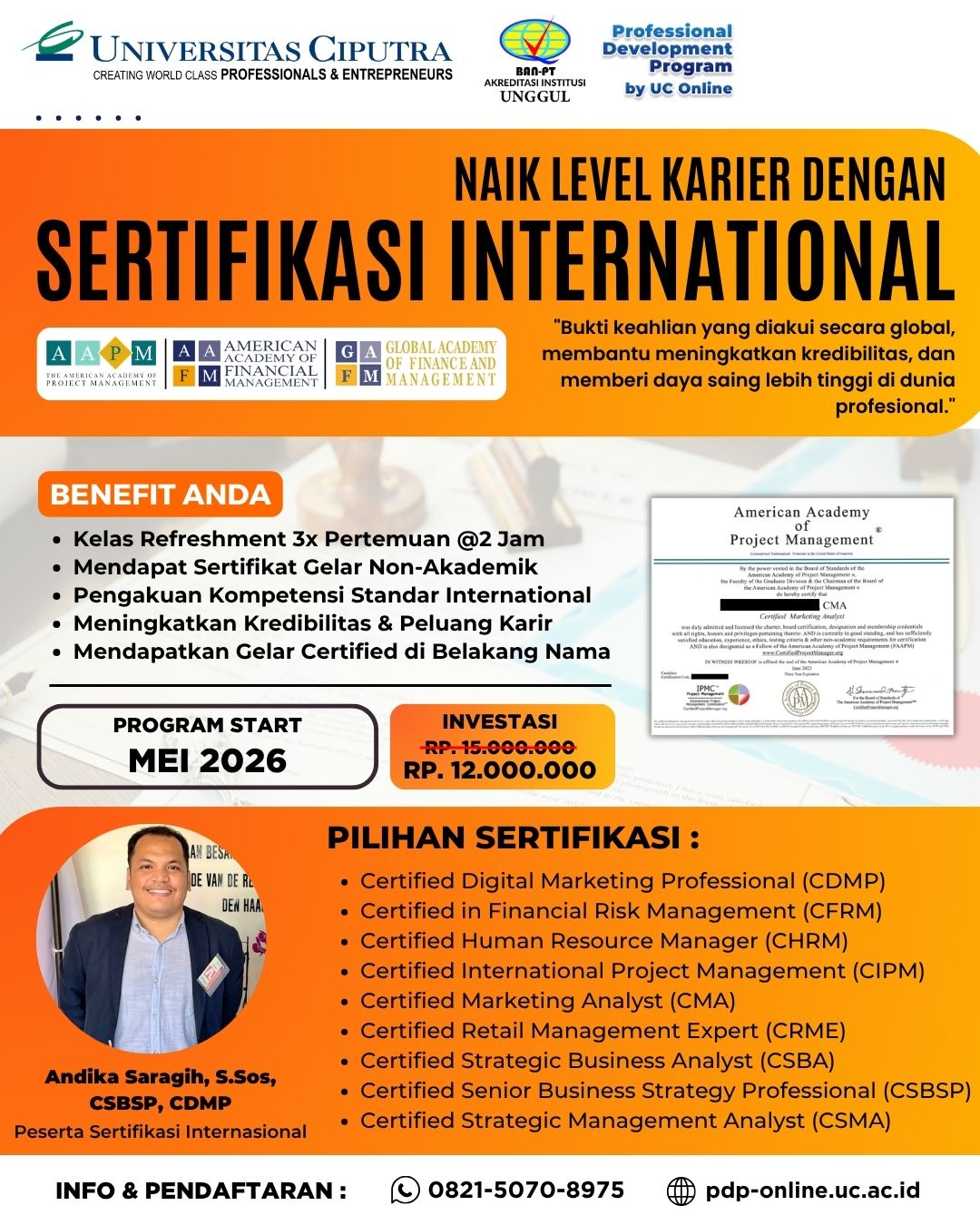UC Online Learning Facebook ad
