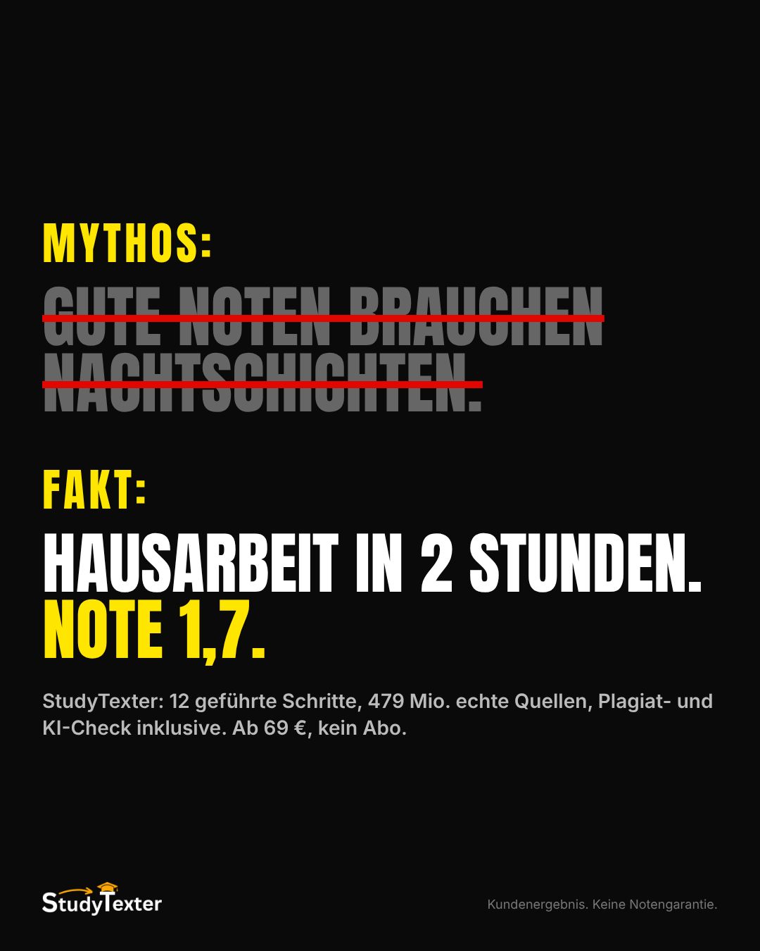 StudyTexter.de Facebook ad