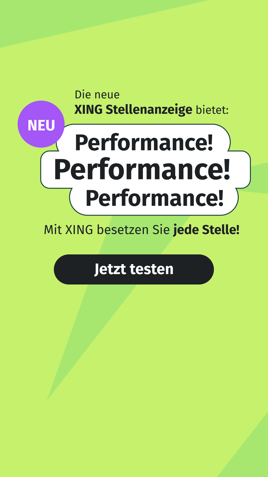 XING Facebook ad