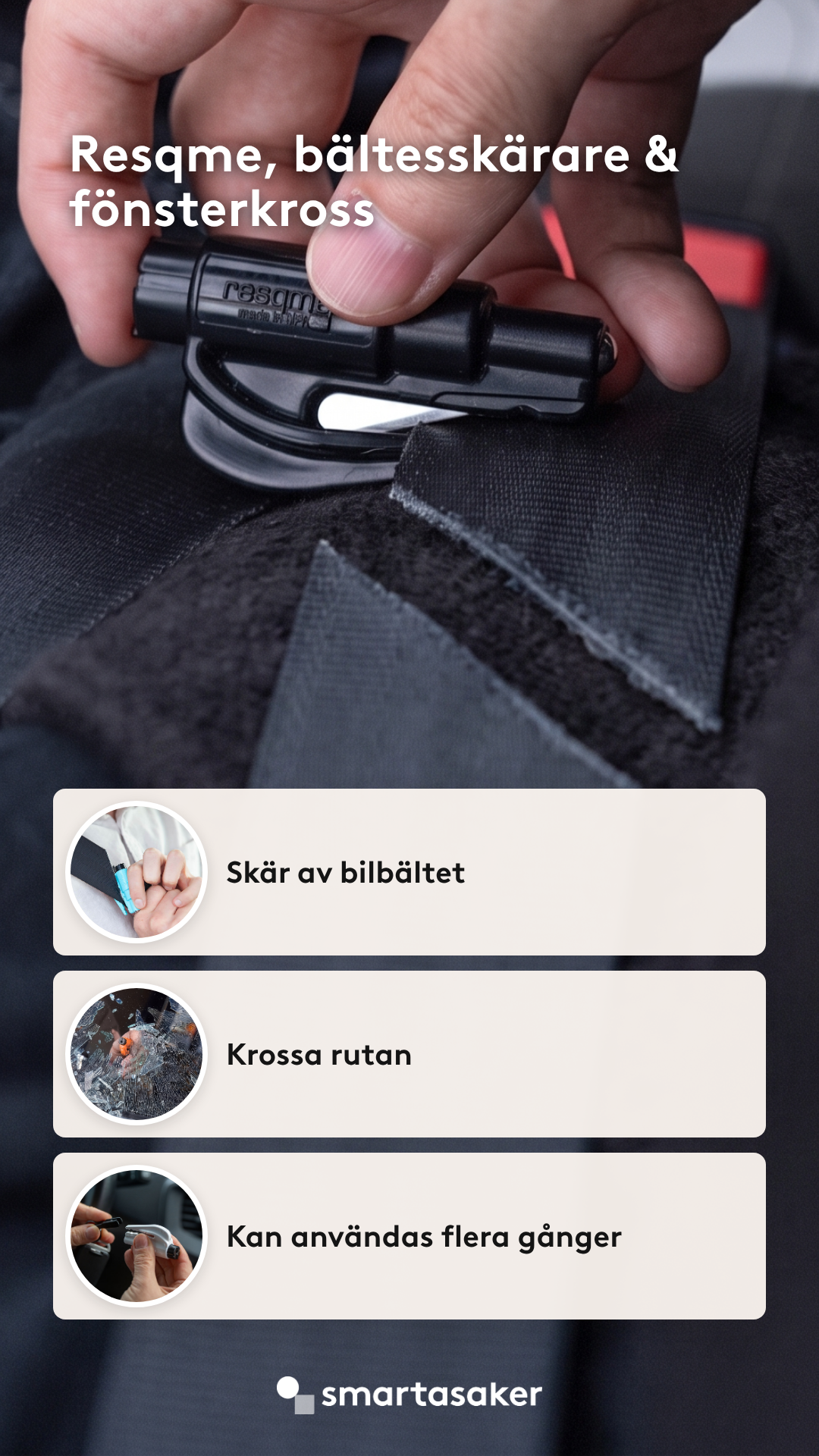 SmartaSaker Facebook ad: Smart och prisvärd säkerhet