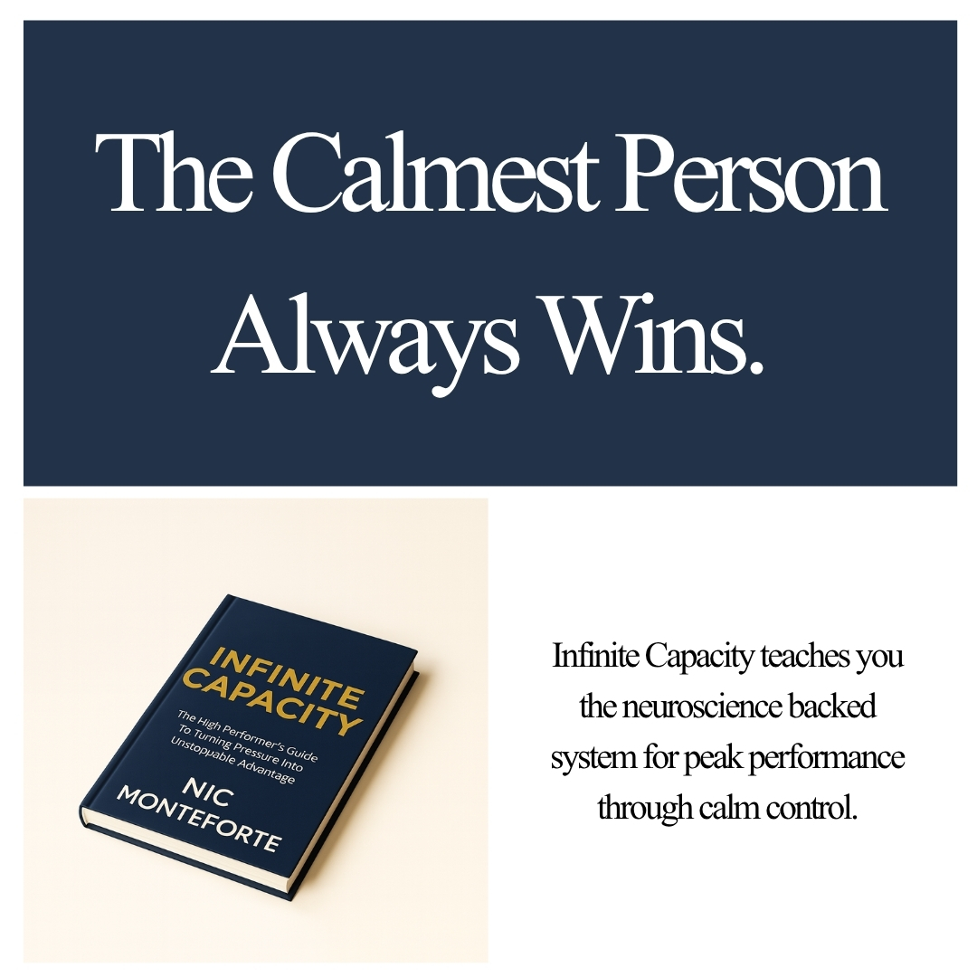 Nic Monteforte Facebook ad: Calm Is the Real Competitive Edge.