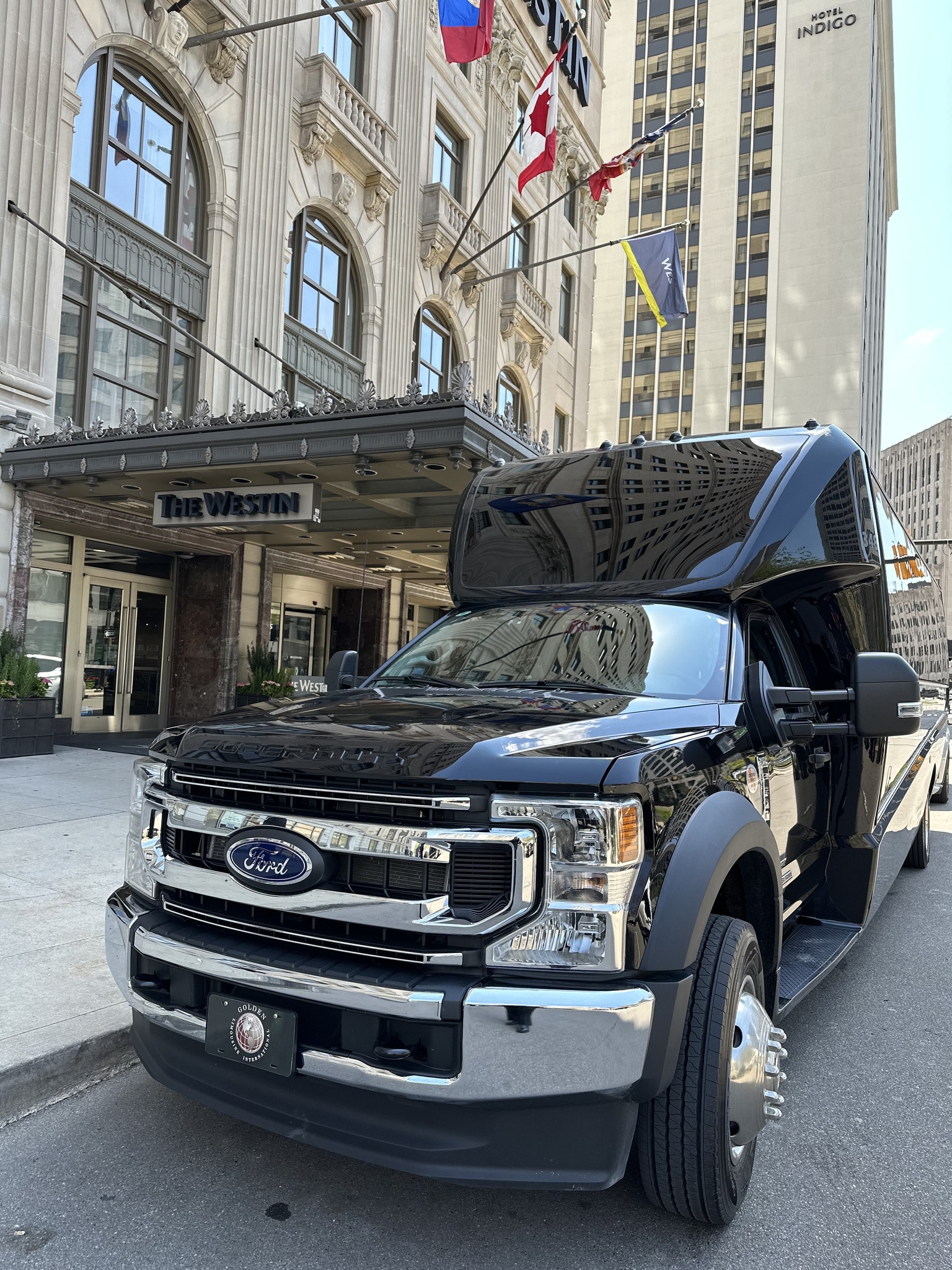 Golden Limousine International Facebook ad: Golden Limo is the preferred provider of transportation…