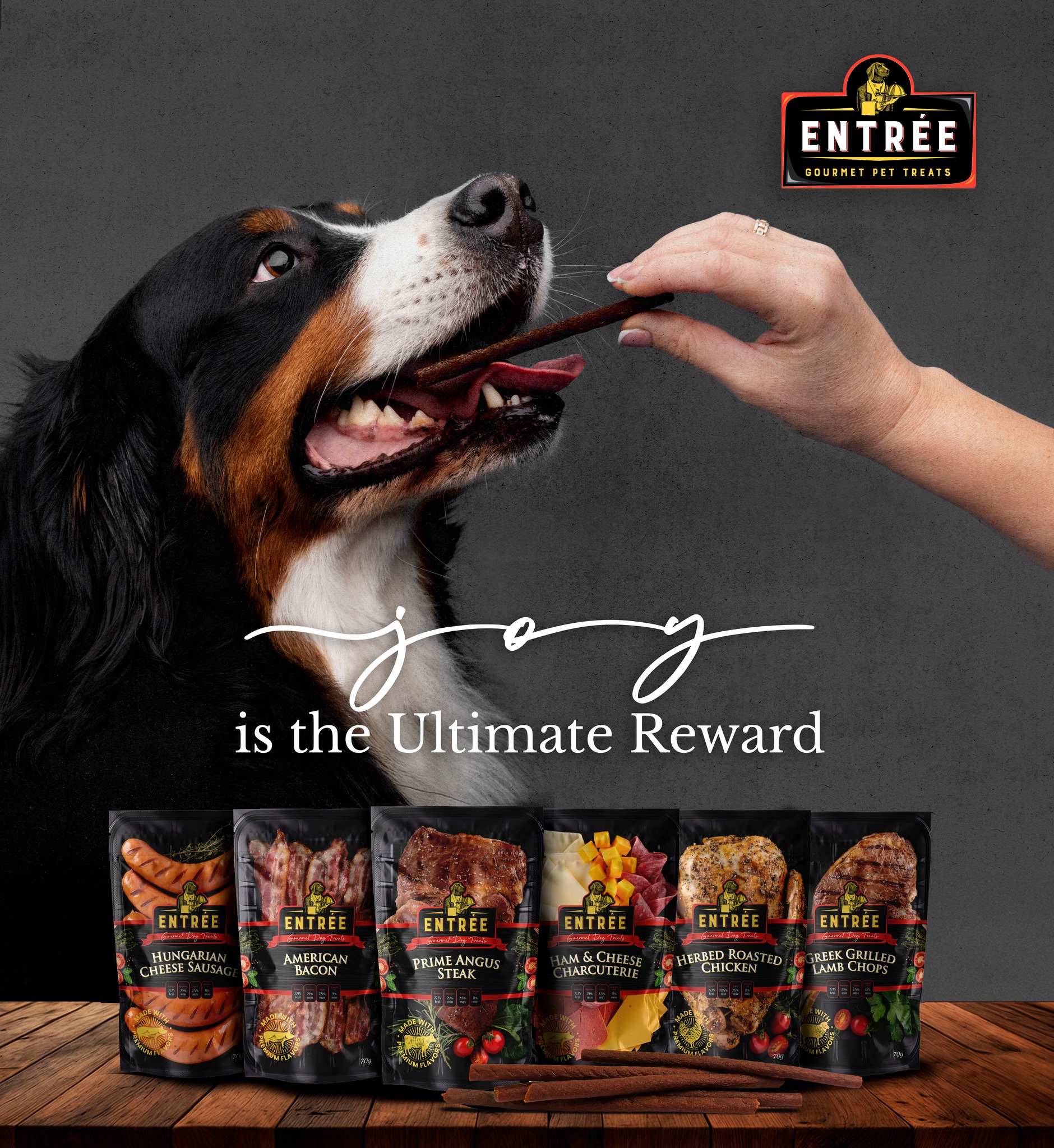 Entrée Gourmet Pet Treats Facebook ad