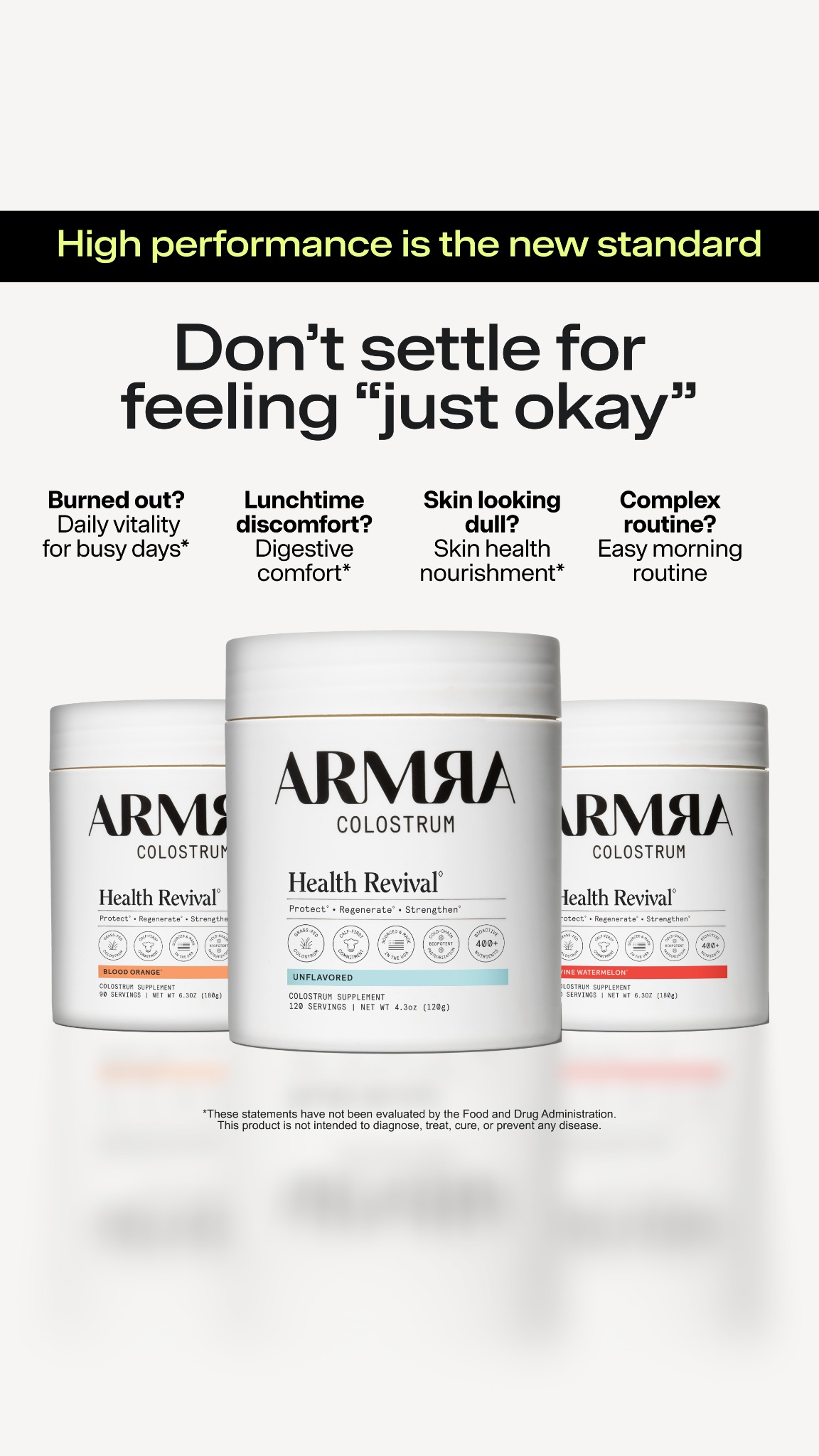 ARMRA Facebook ad