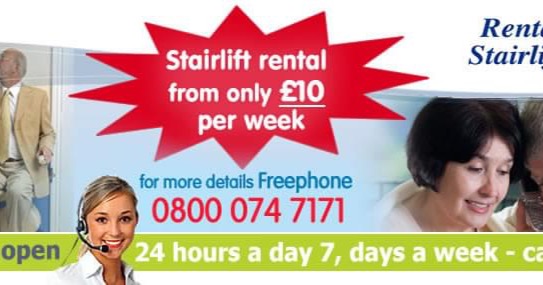 Rental Stairlifts Facebook ad: Rental Stairlifts provide stairlift rental throughout the…