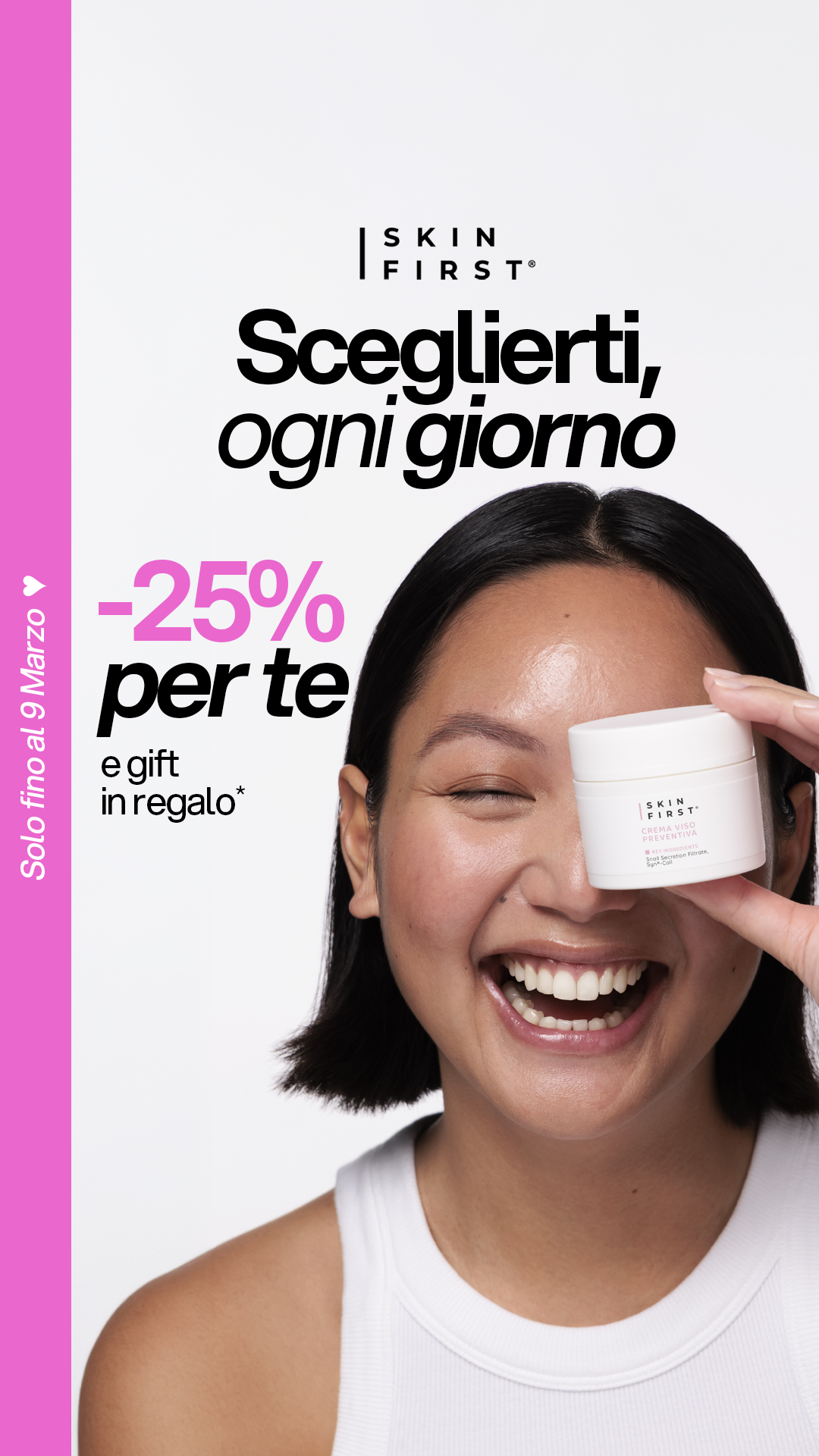 SKIN FIRST Facebook ad