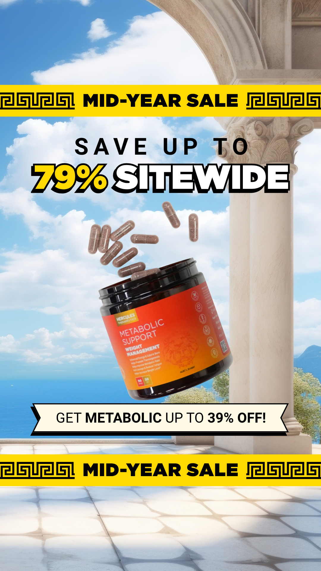 Hercules Supplements Aust Facebook ad