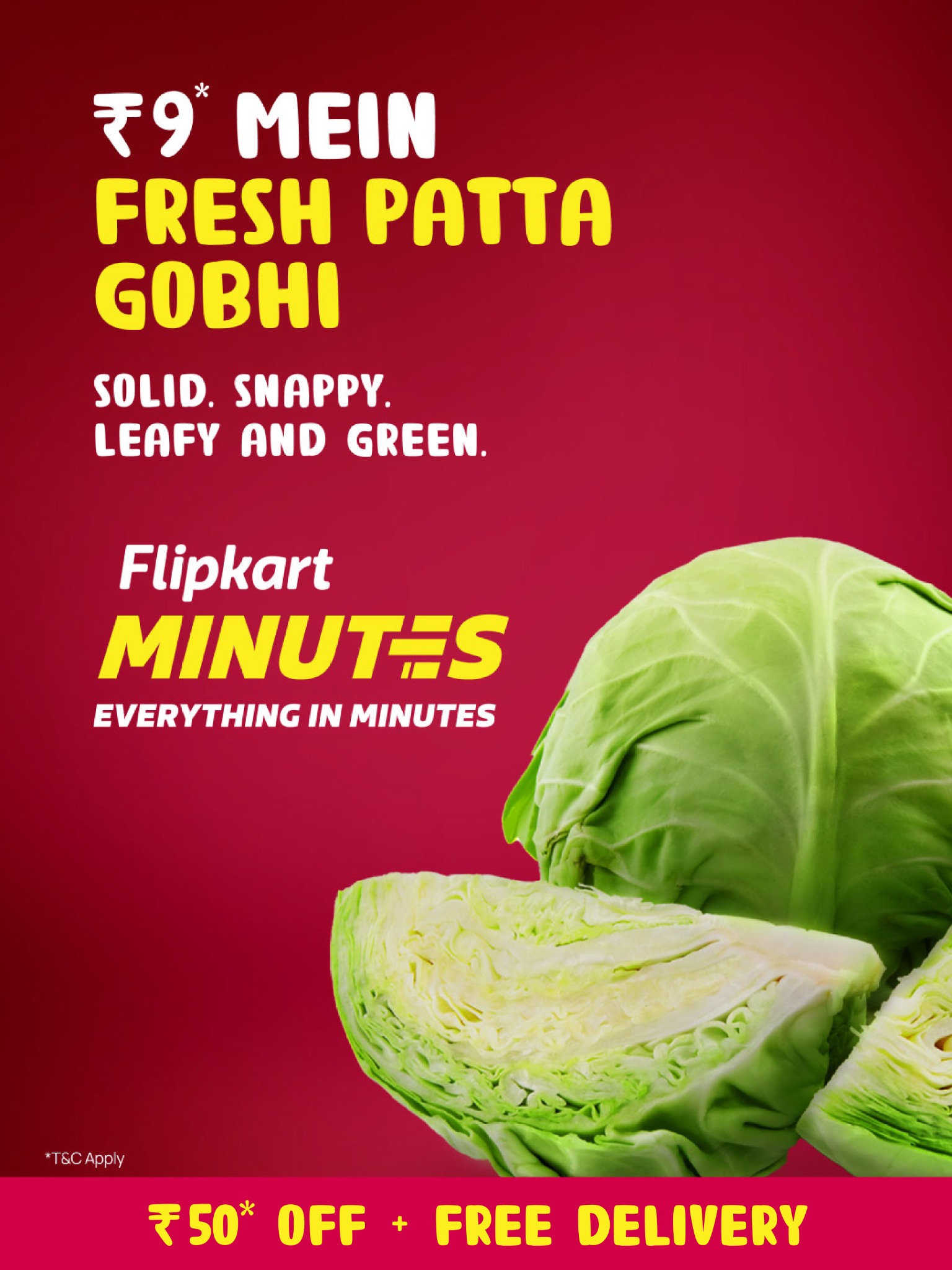 Flipkart Minutes Facebook ad
