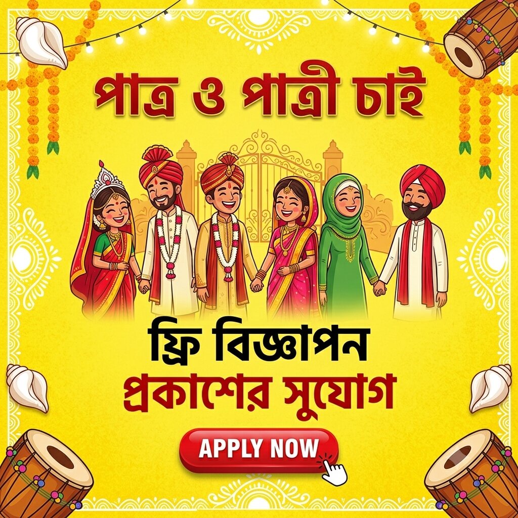 Bibaho Matrimony Facebook ad: পাত্র-পাত্রীর বিজ্ঞাপন এখন সম্পূর্ণ বিনামূল্যে, আজই আবেদন…