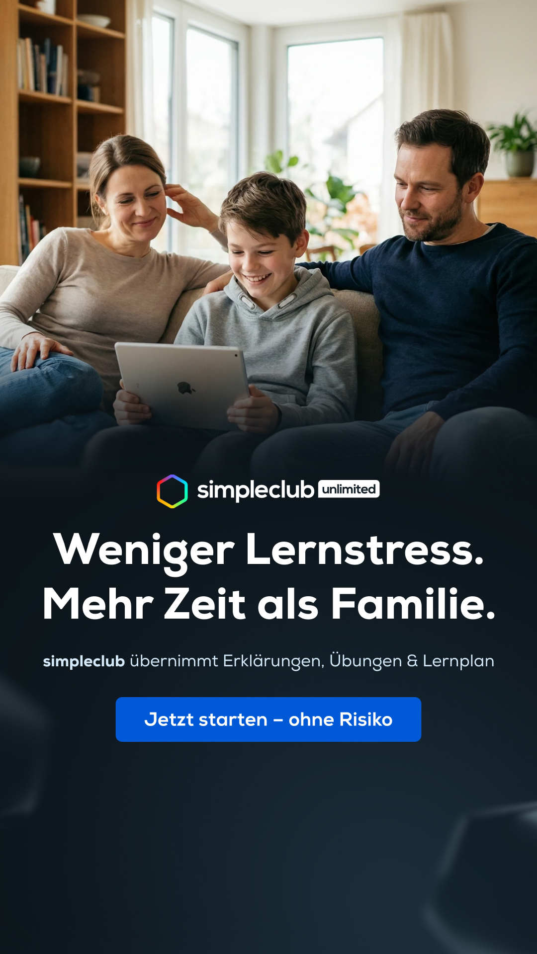 simpleclub Facebook ad